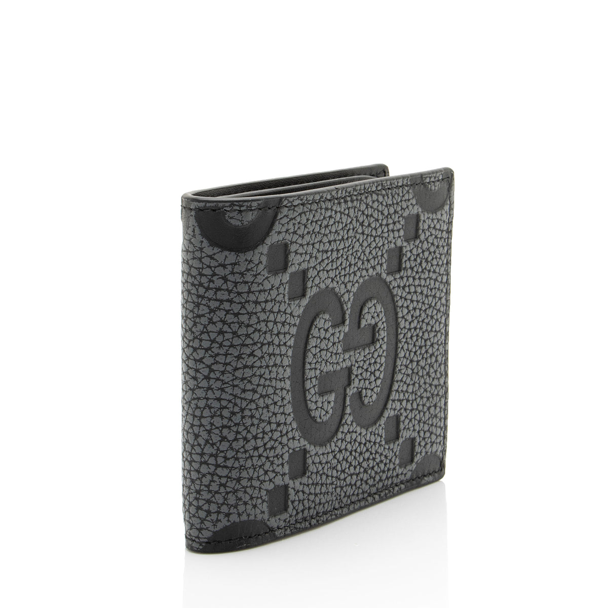 Gucci Jumbo GG Embossed Leather Bifold Wallet