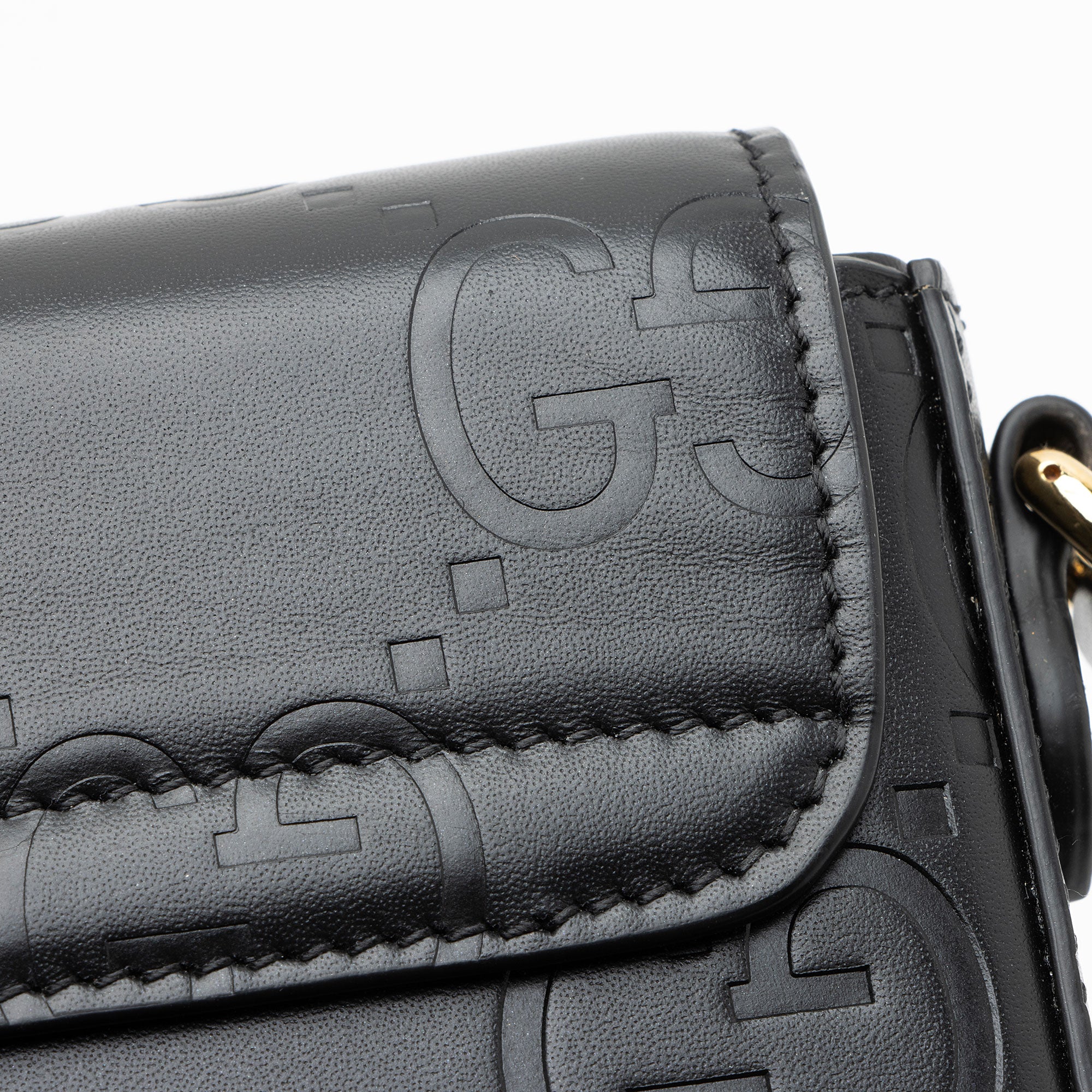 Gucci Jumbo GG Leather Mini Pochette
