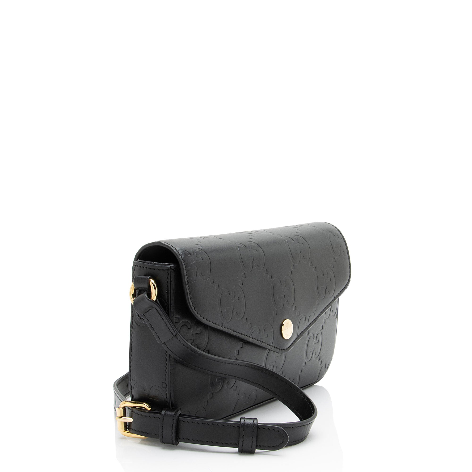 Gucci Jumbo GG Leather Mini Pochette