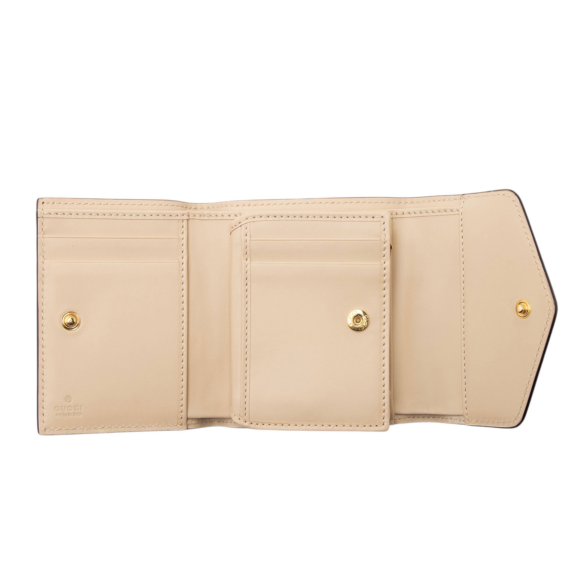 Gucci Jumbo GG Leather Trifold Wallet