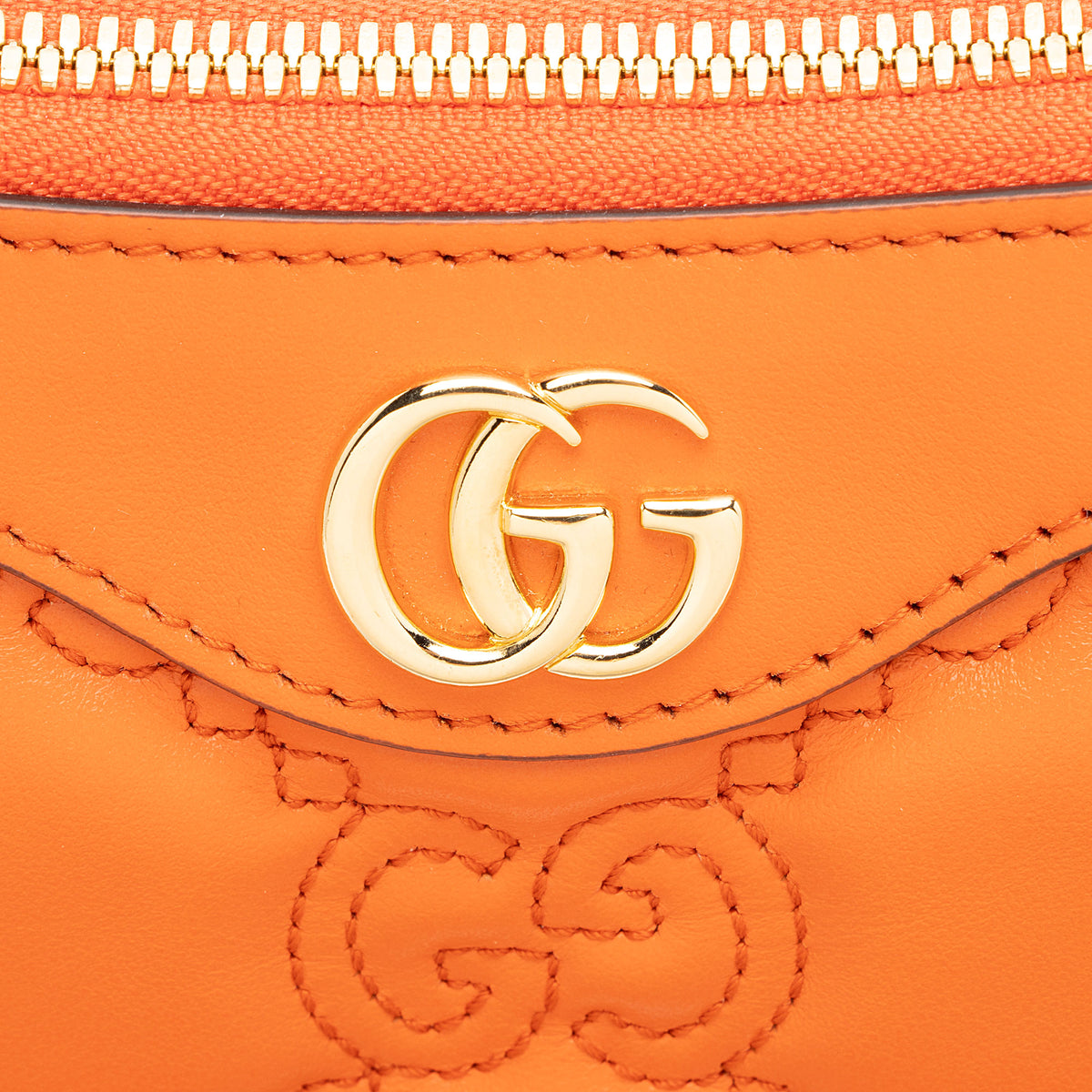 Gucci Jumbo GG Matelasse Leather Chain Small Crossbody