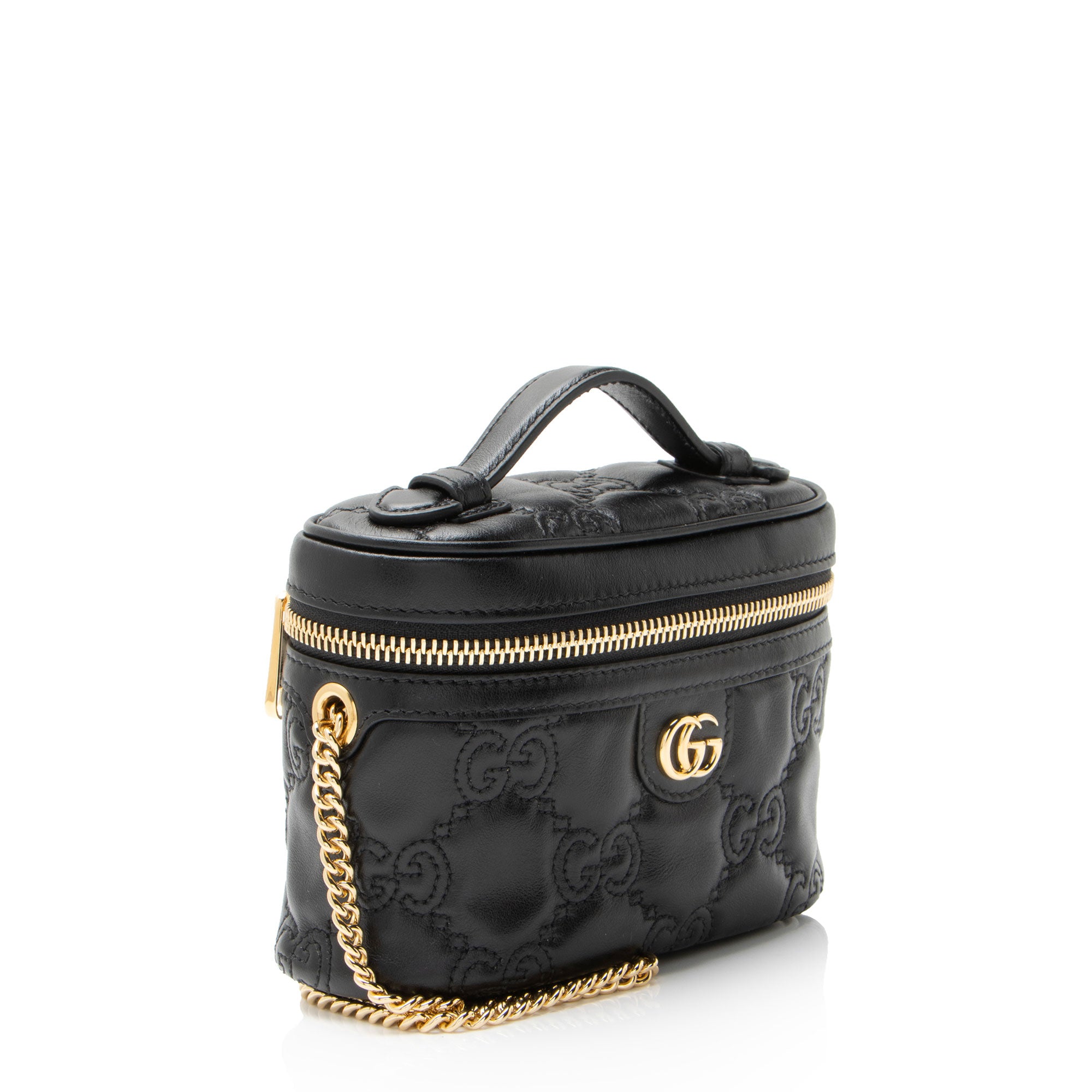 Gucci Jumbo GG Matelasse Leather Mini Vanity Crossbody
