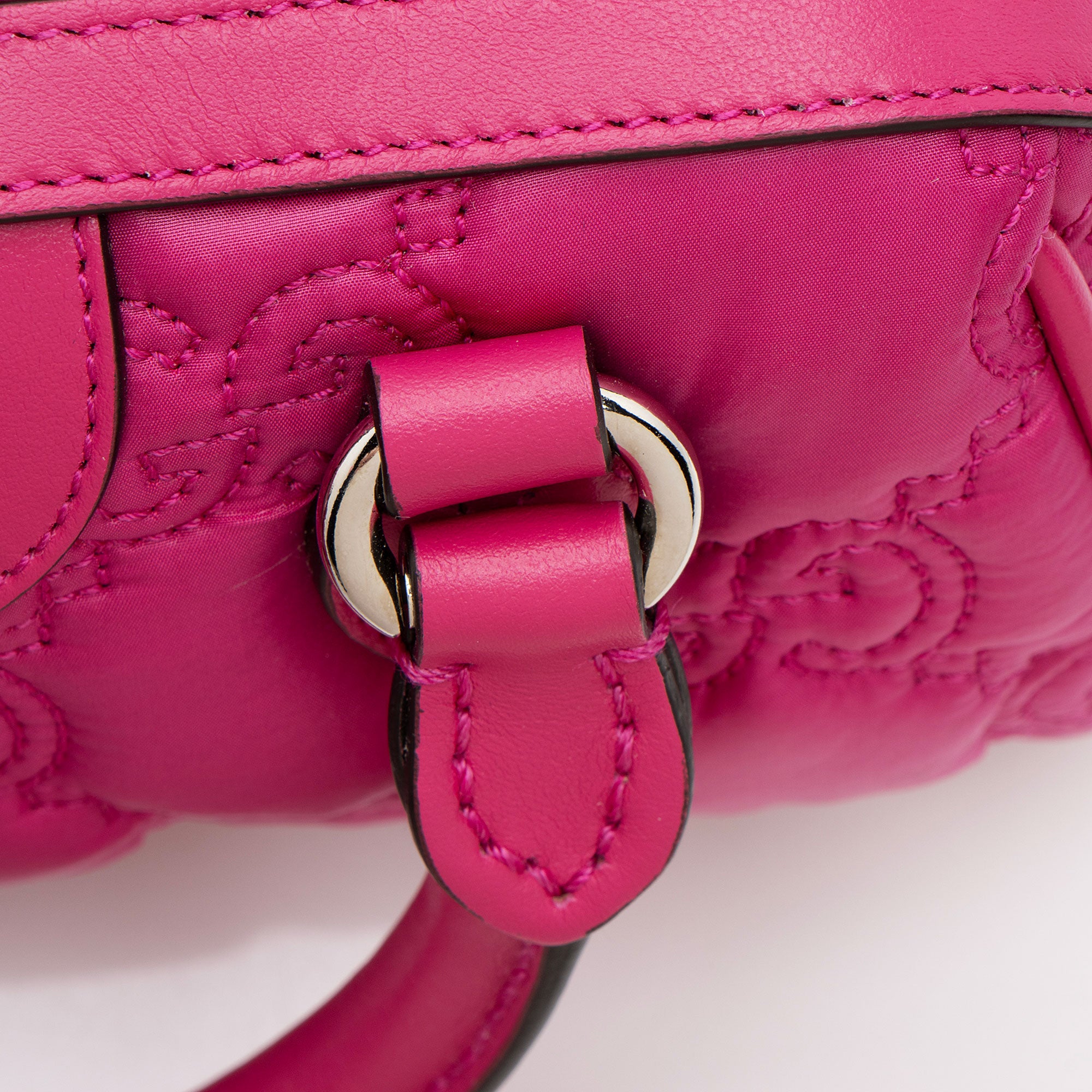 Gucci Jumbo GG Matelasse Nylon Mini Bowling Bag