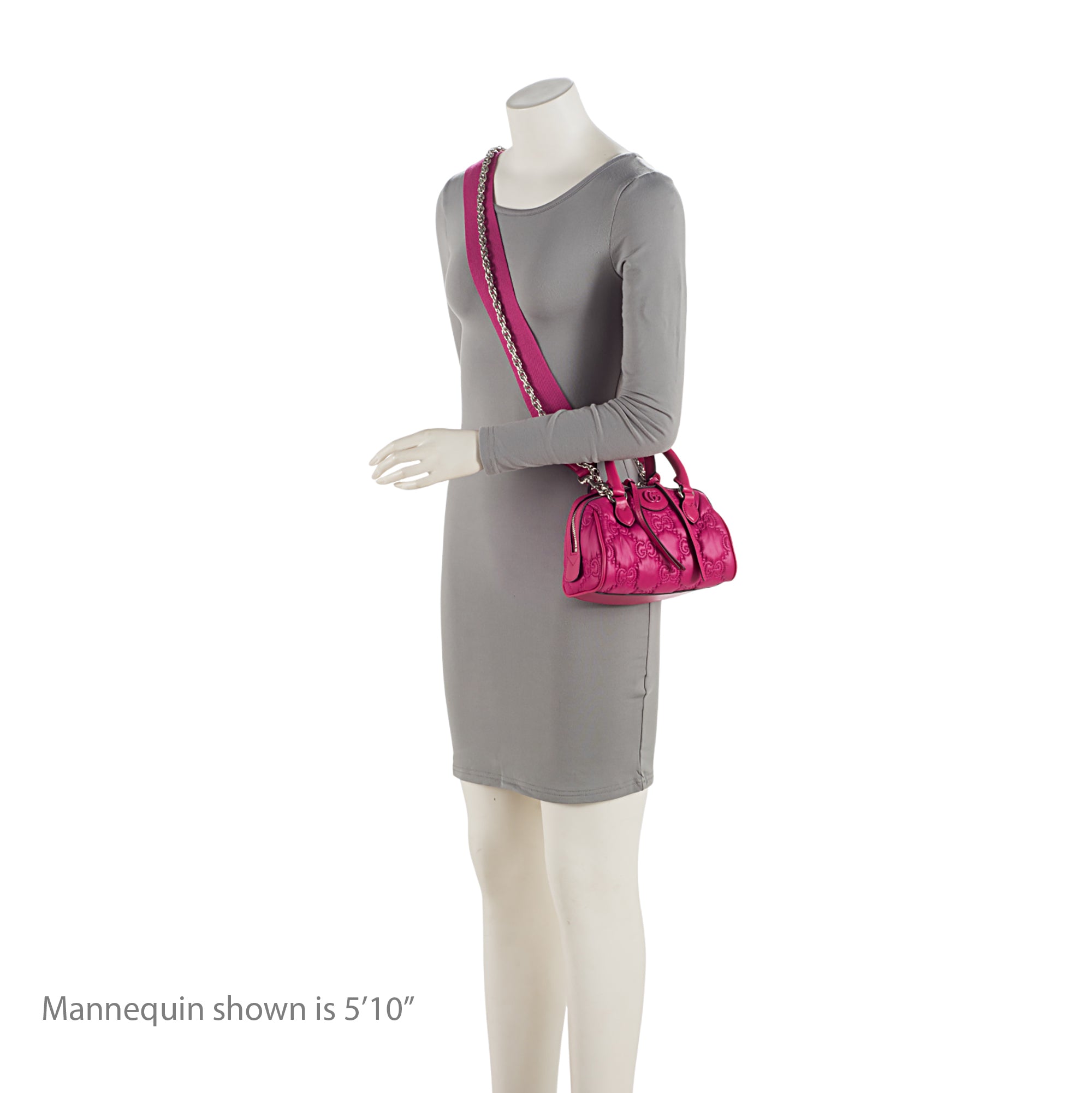 Gucci Jumbo GG Matelasse Nylon Mini Bowling Bag