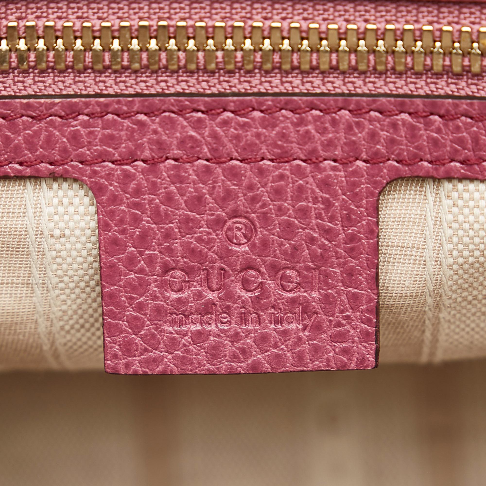 Gucci Lady Dollar Dome Satchel Leather (SHG-36568)