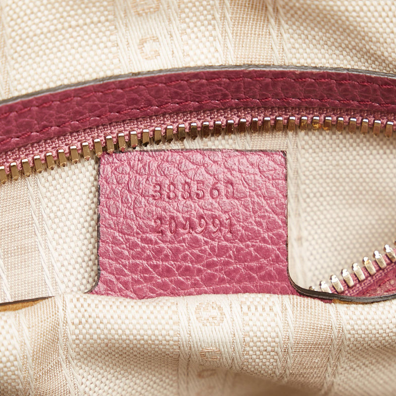 Gucci Lady Dollar Dome Satchel Leather (SHG-36568)