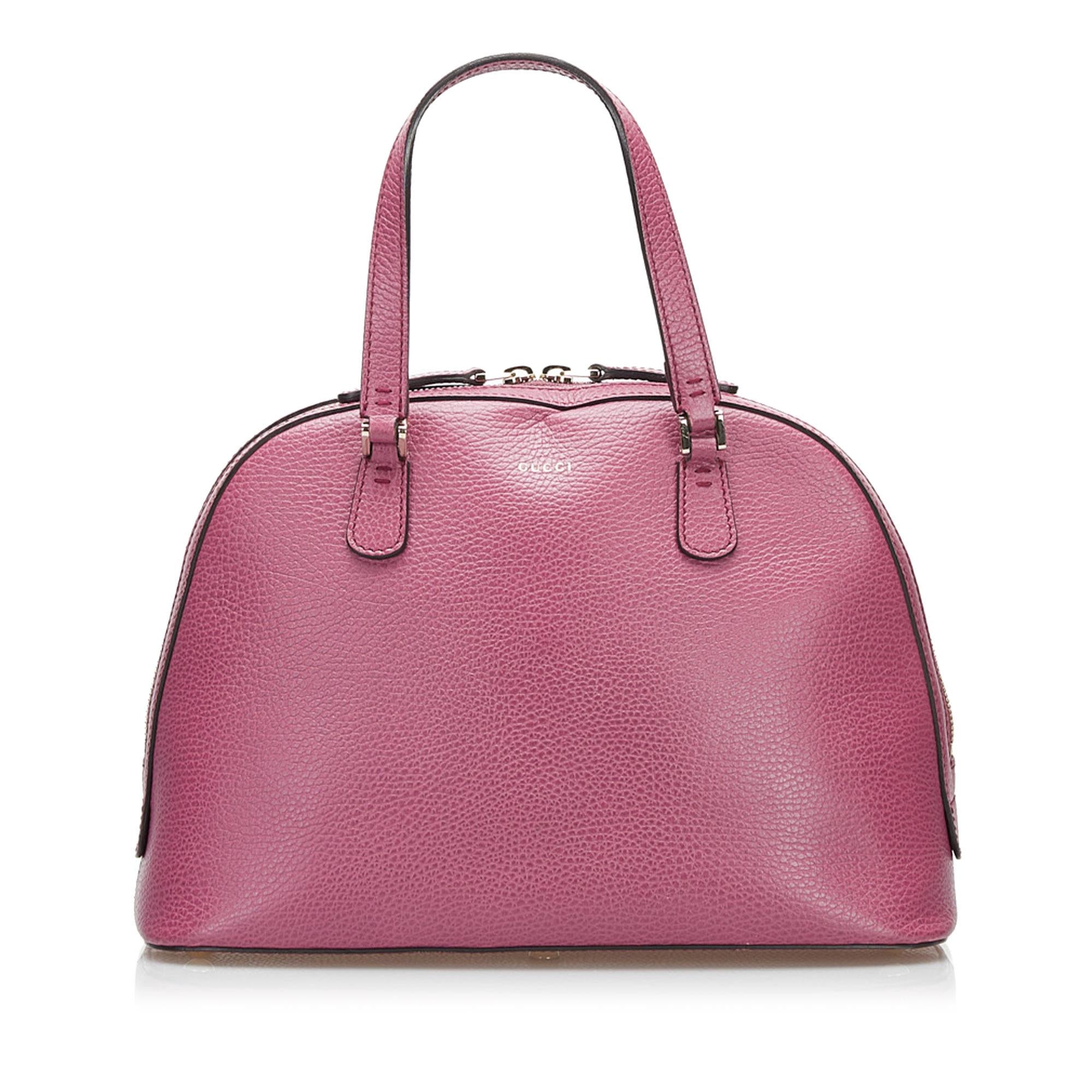 Gucci Lady Dollar Dome Satchel Leather (SHG-36568)