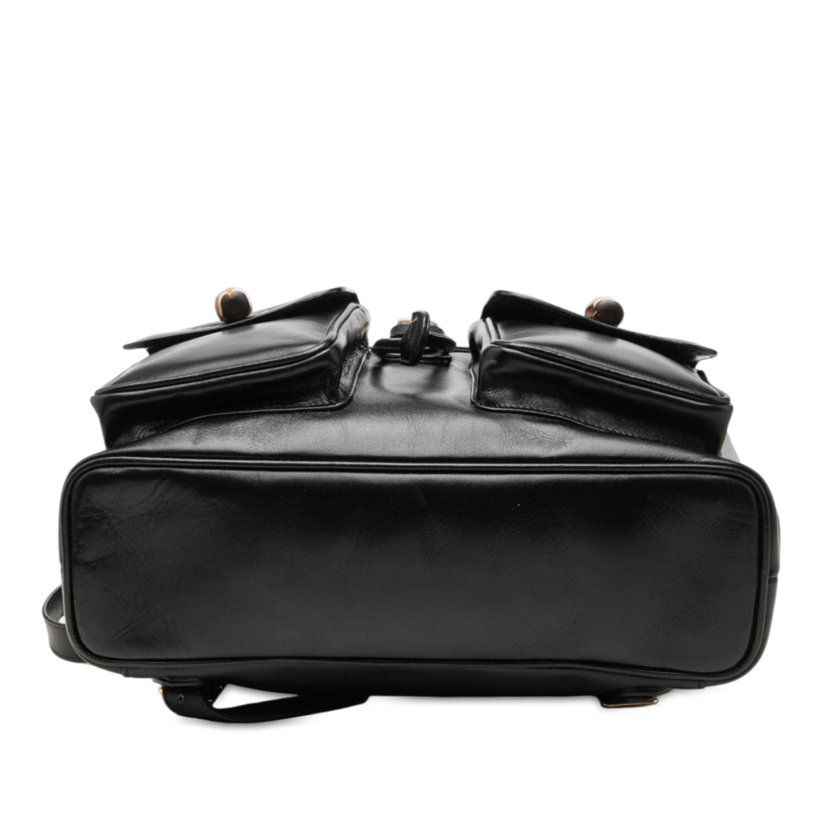 Gucci Large Calfskin Bamboo Drawstring Backpack