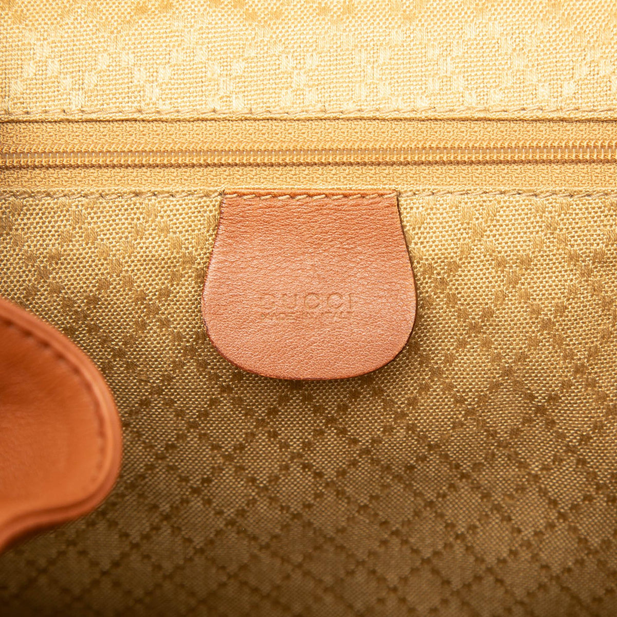 Gucci Large Calfskin Bamboo Drawstring Backpack