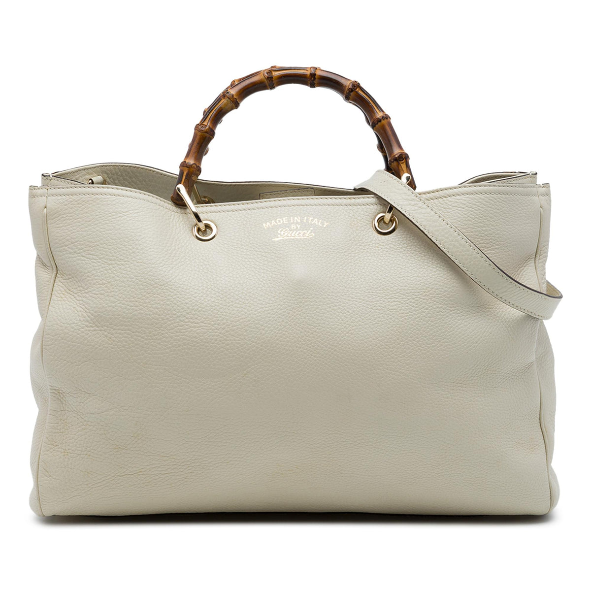 Gucci Large Calfskin Bamboo Shopper Satchel