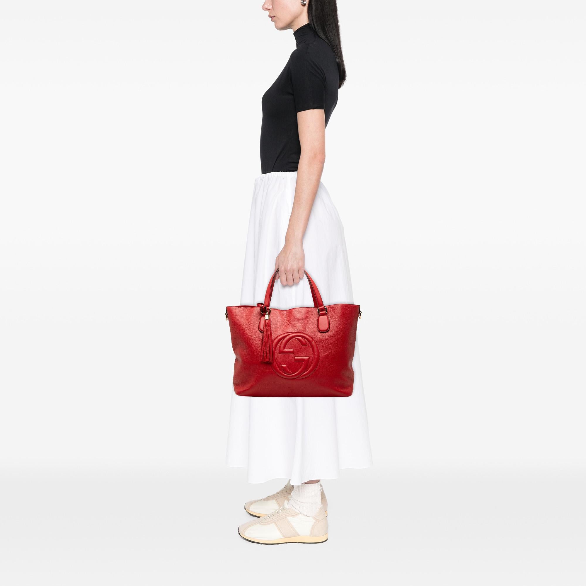 Gucci Large Calfskin Soho Working Tote