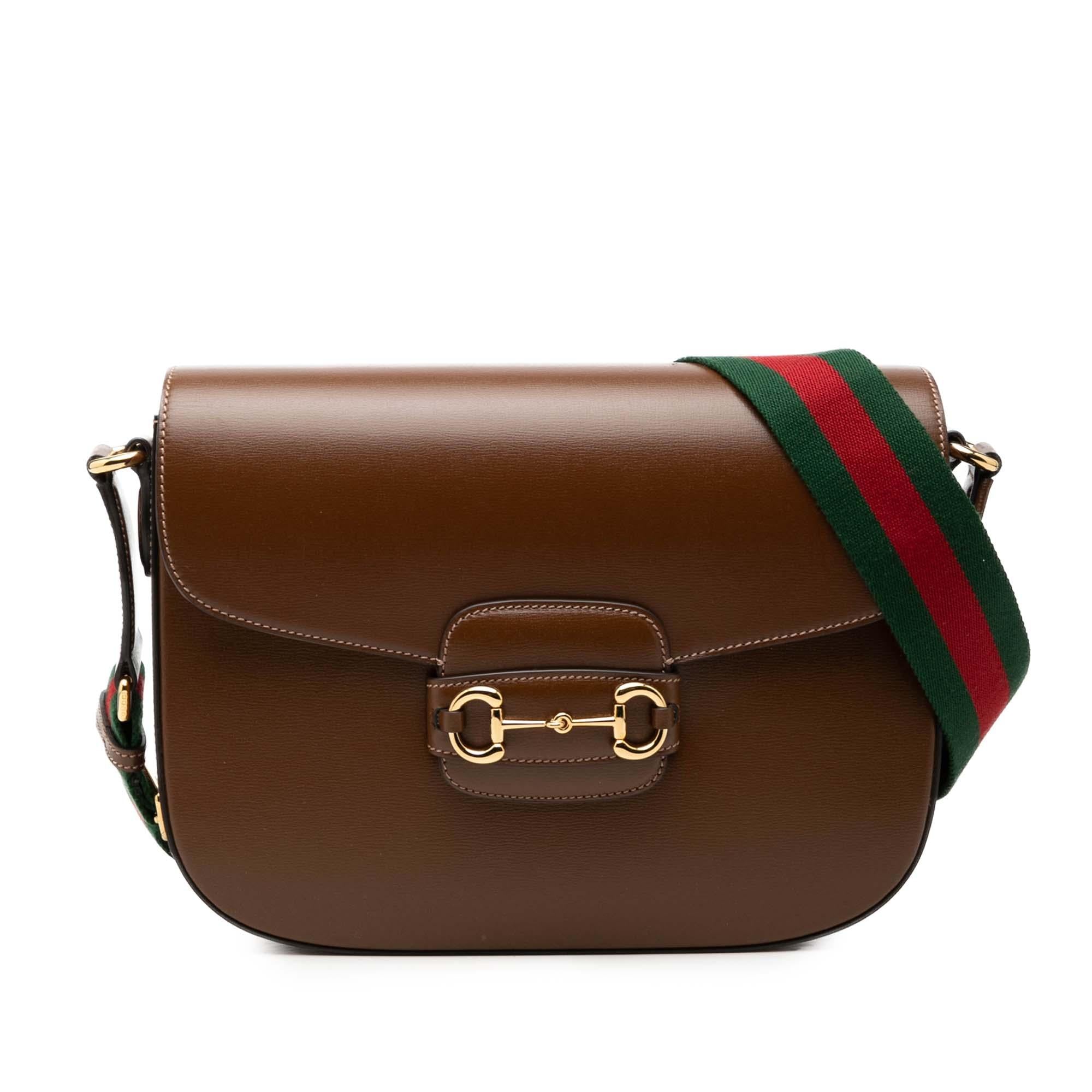 Gucci Large Calfskin Web Horsebit 1955 Crossbody