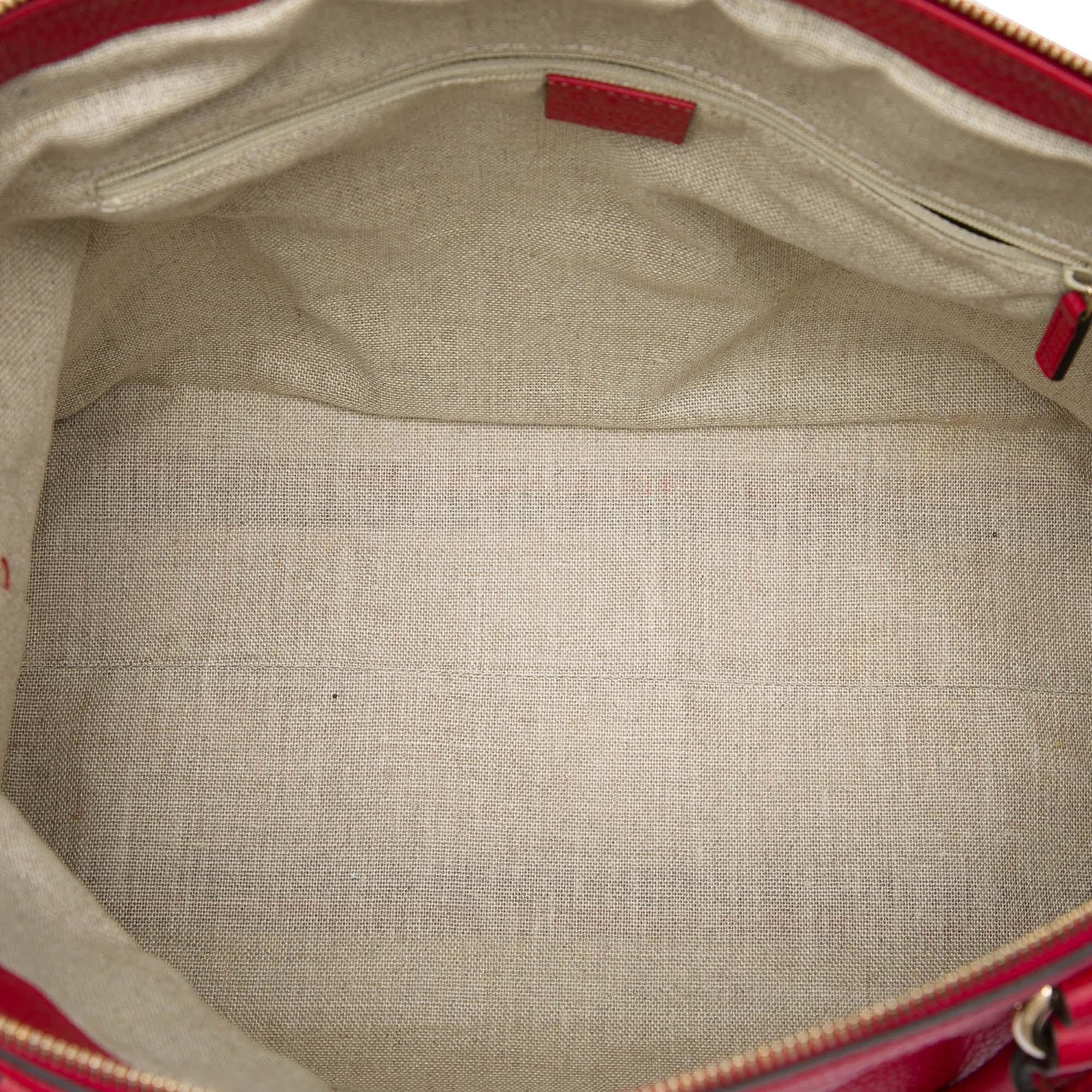 Gucci Large Dollar Calfskin GG Charm Dome Satchel
