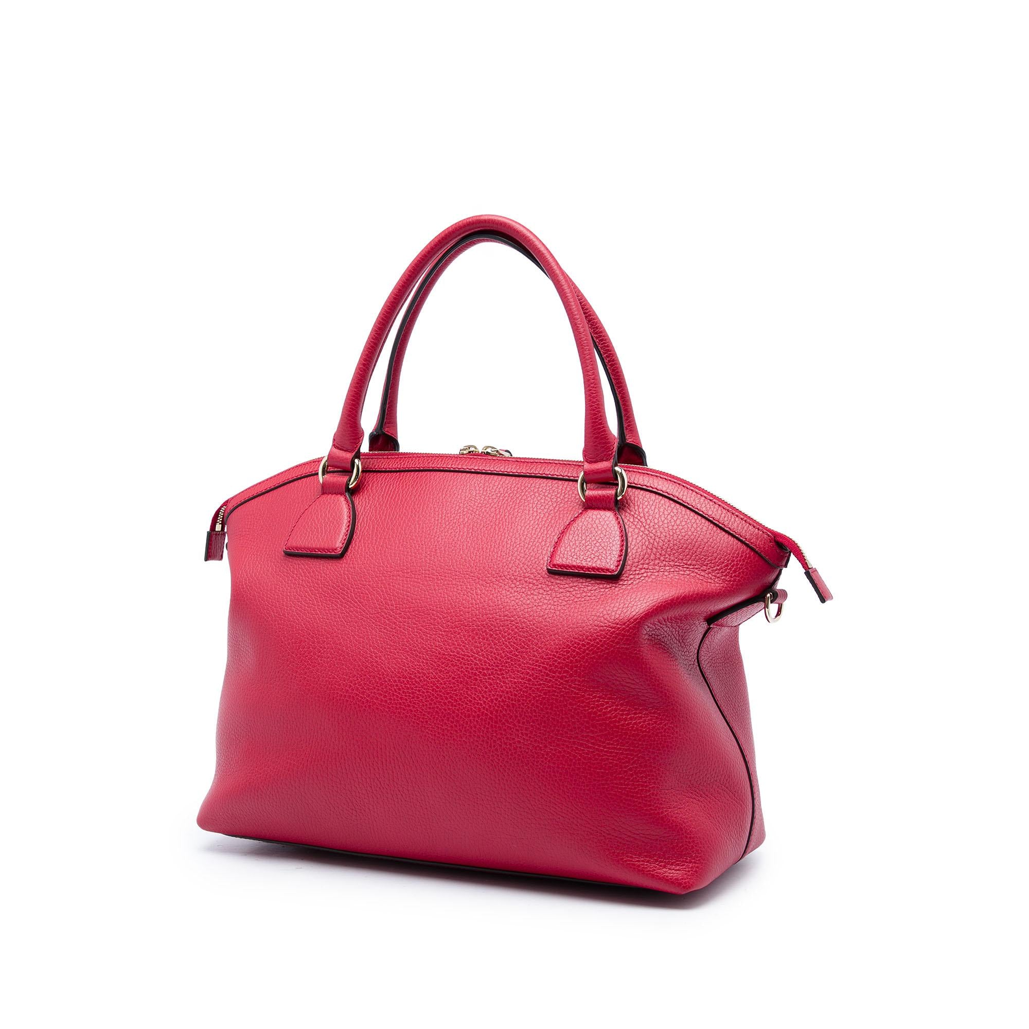 Gucci Large Dollar Calfskin GG Charm Dome Satchel