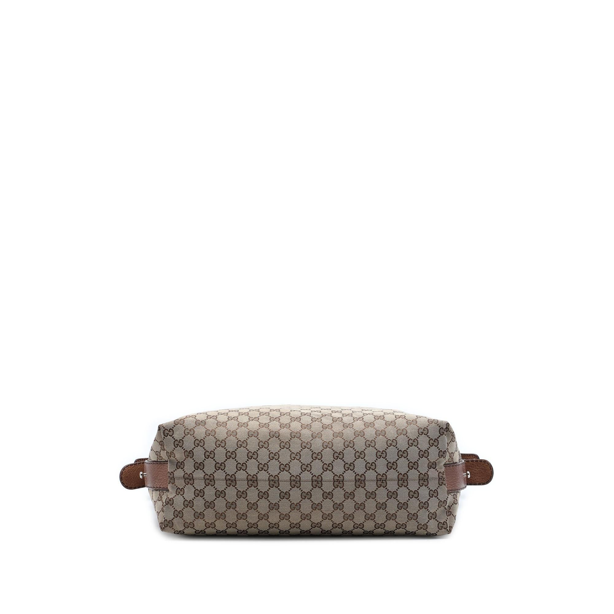 Gucci Large GG Canvas Bamboo Bar Tote