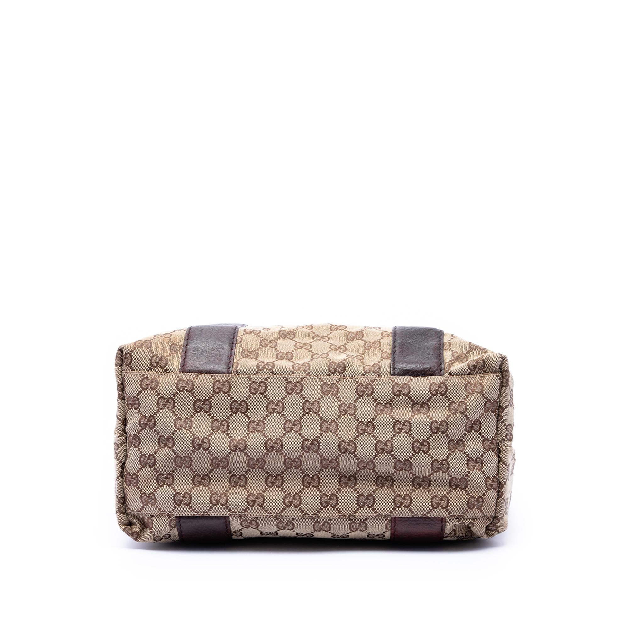 Gucci Large GG Canvas Bamboo Libeccio Tote