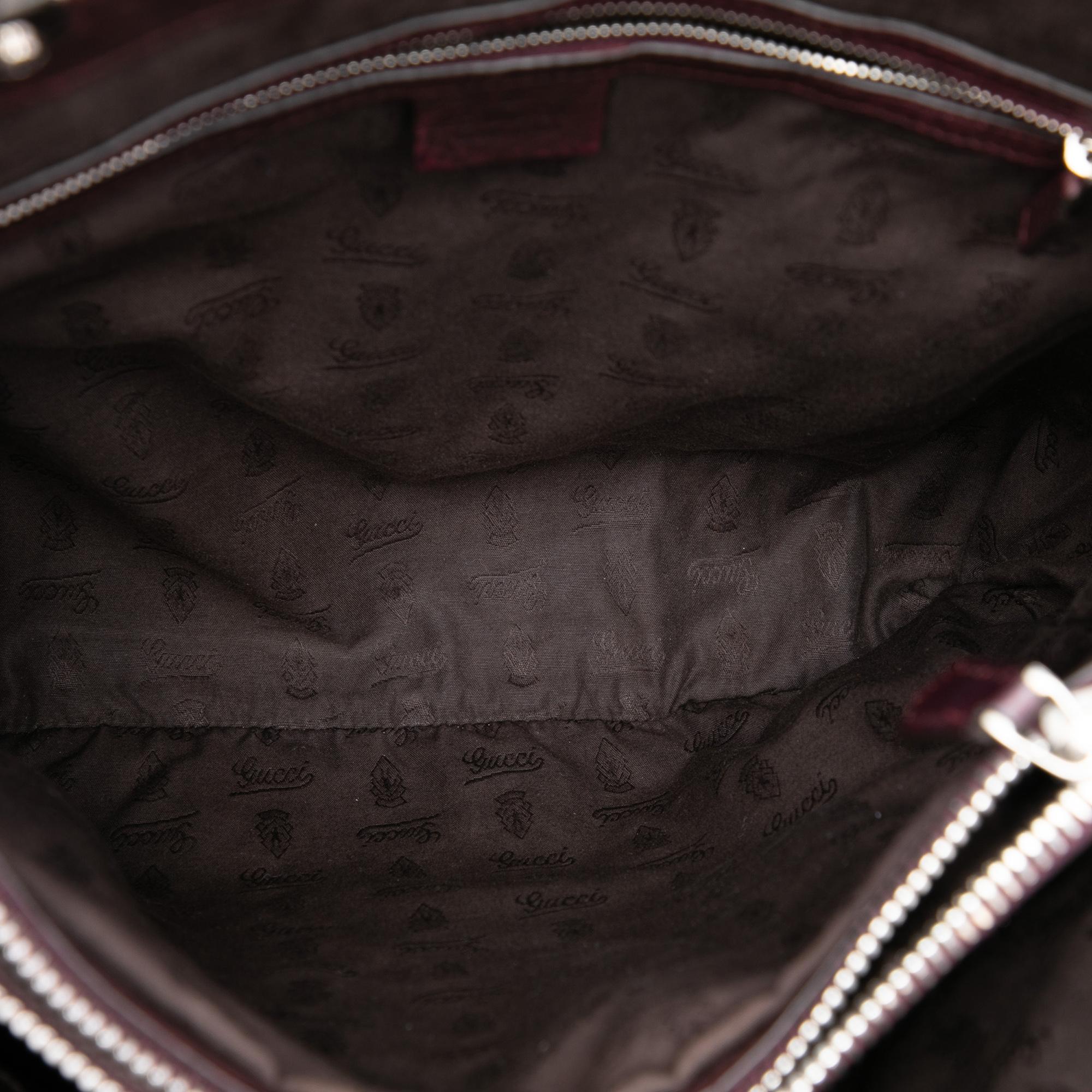 Gucci Large GG Canvas Bamboo Libeccio Tote