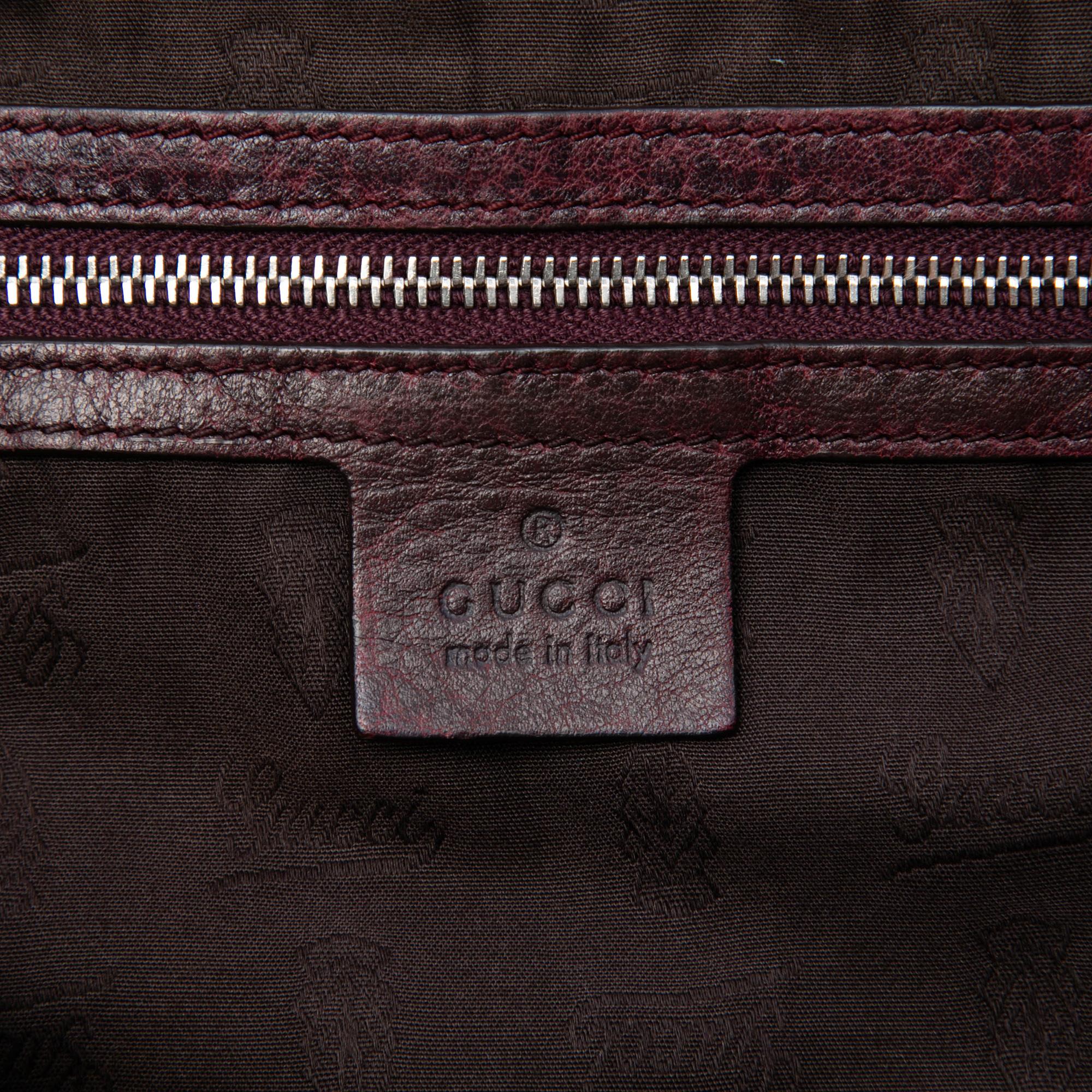 Gucci Large GG Canvas Bamboo Libeccio Tote