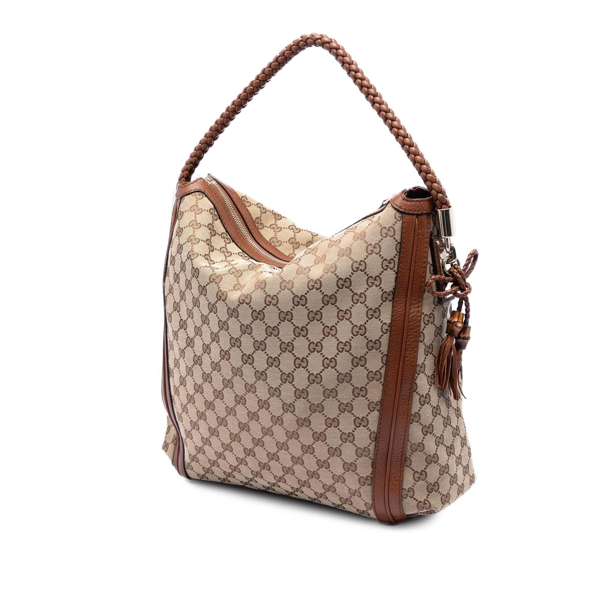 Gucci Large GG Canvas Bella Tote