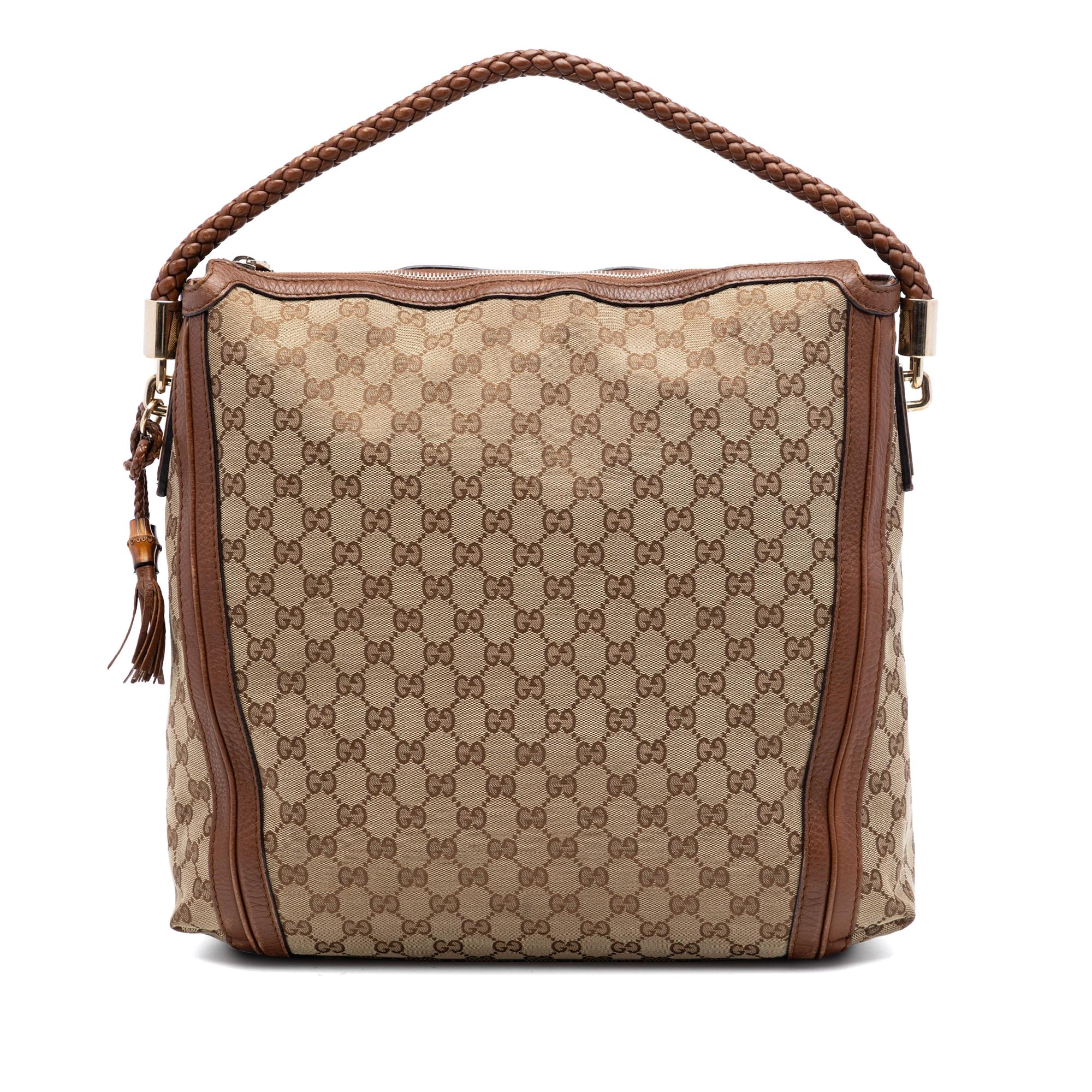 Gucci Large GG Canvas Bella Tote