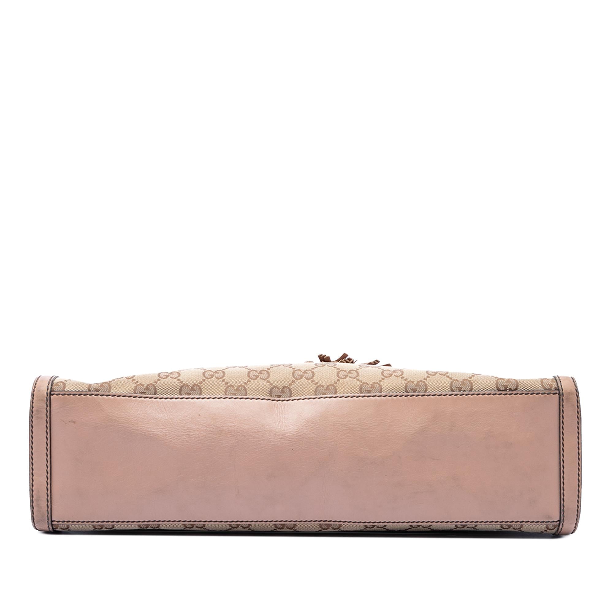 Gucci Large GG Canvas Emily Shoulder Bag