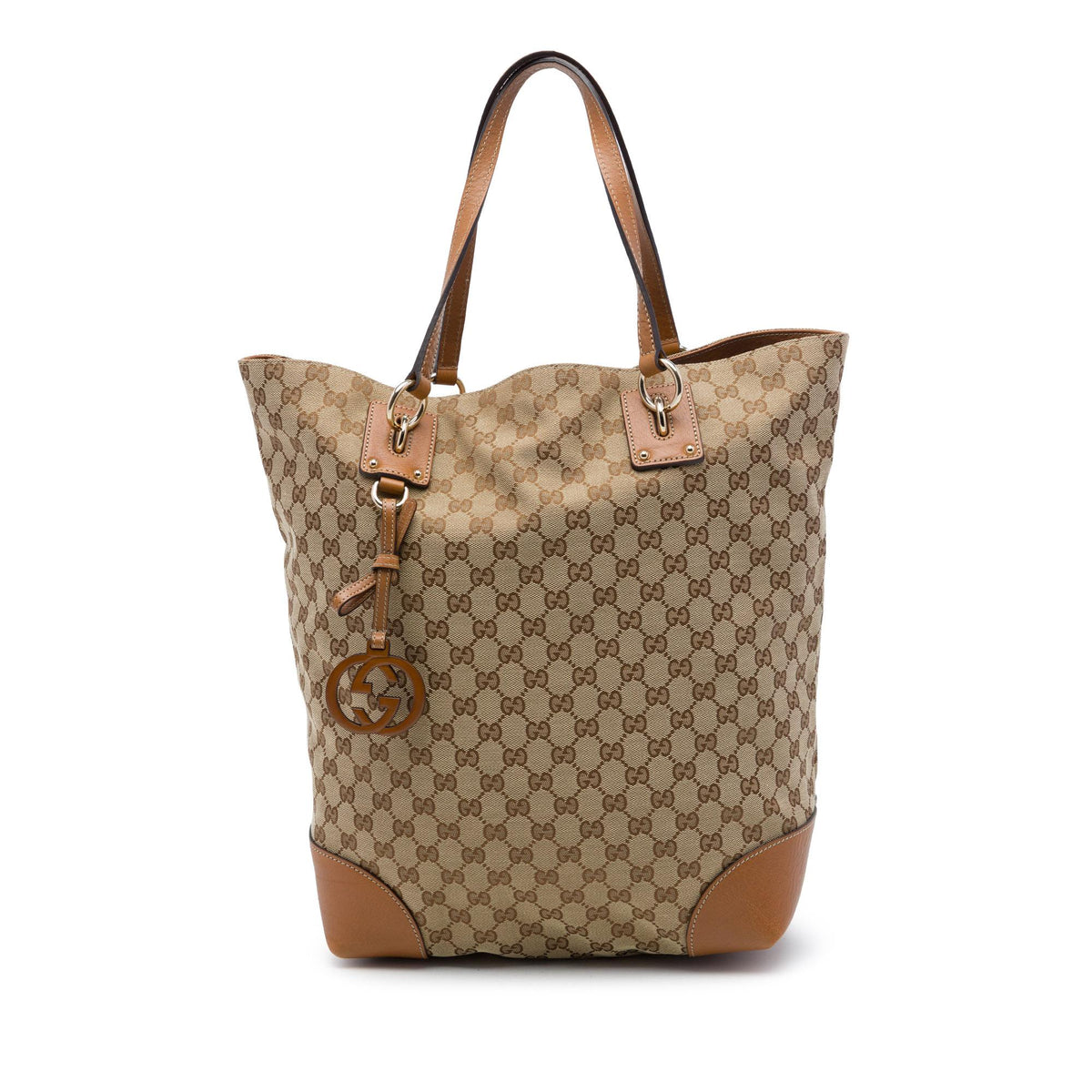 Gucci Large GG Canvas GG Charm Tote