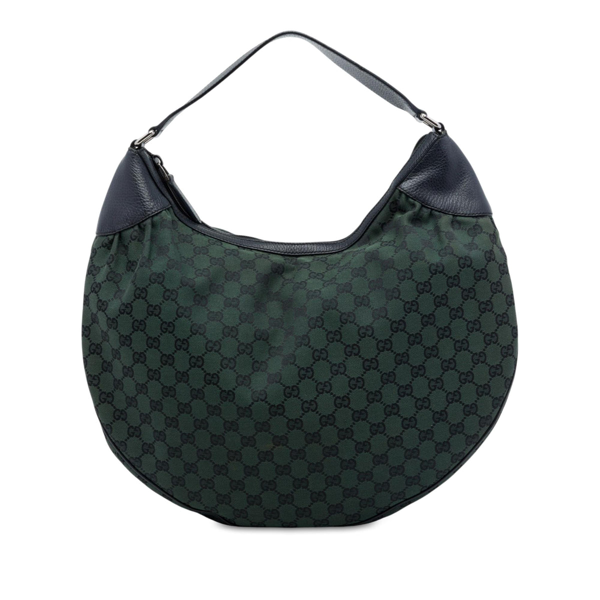 Gucci Large GG Canvas Half Moon Hobo