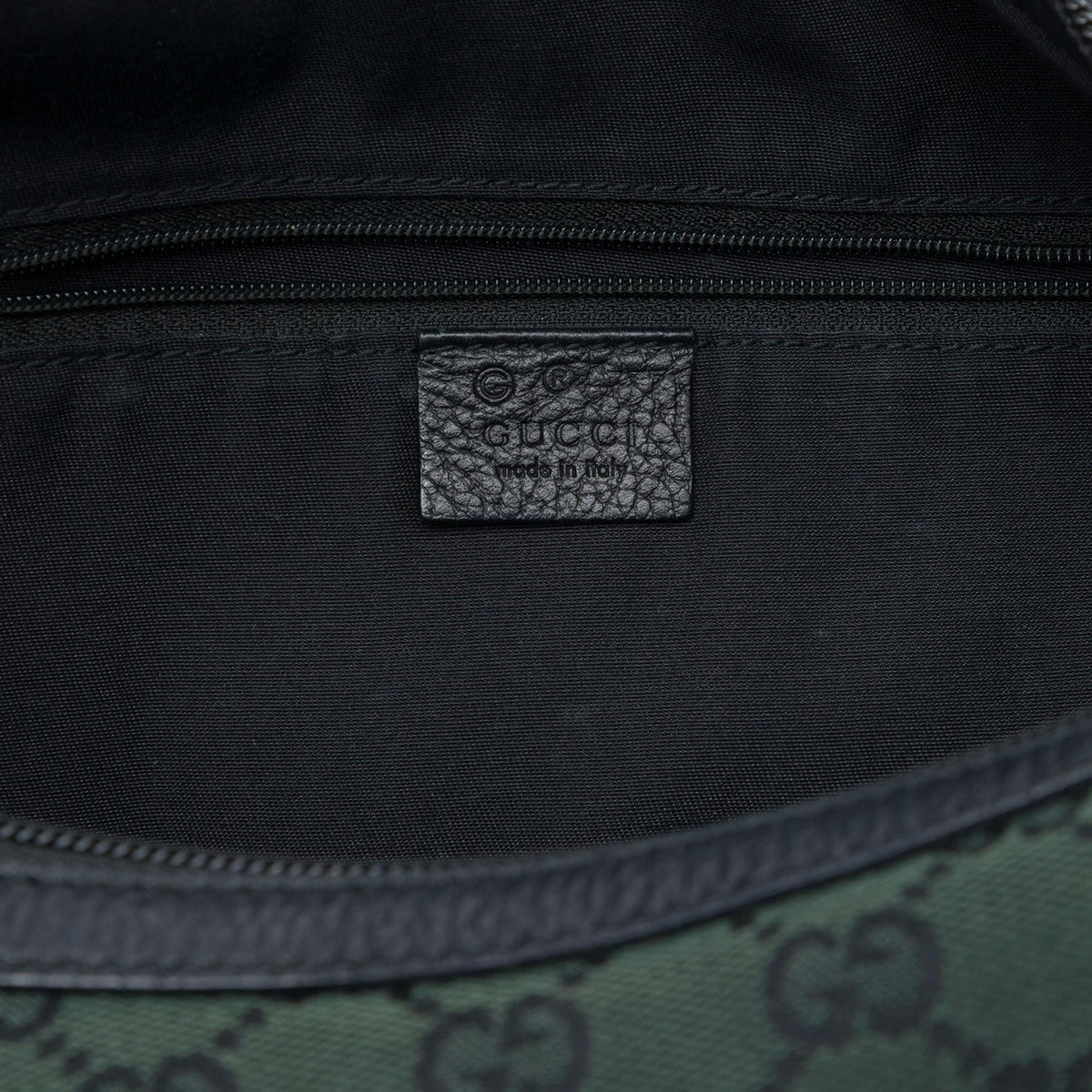 Gucci Large GG Canvas Half Moon Hobo