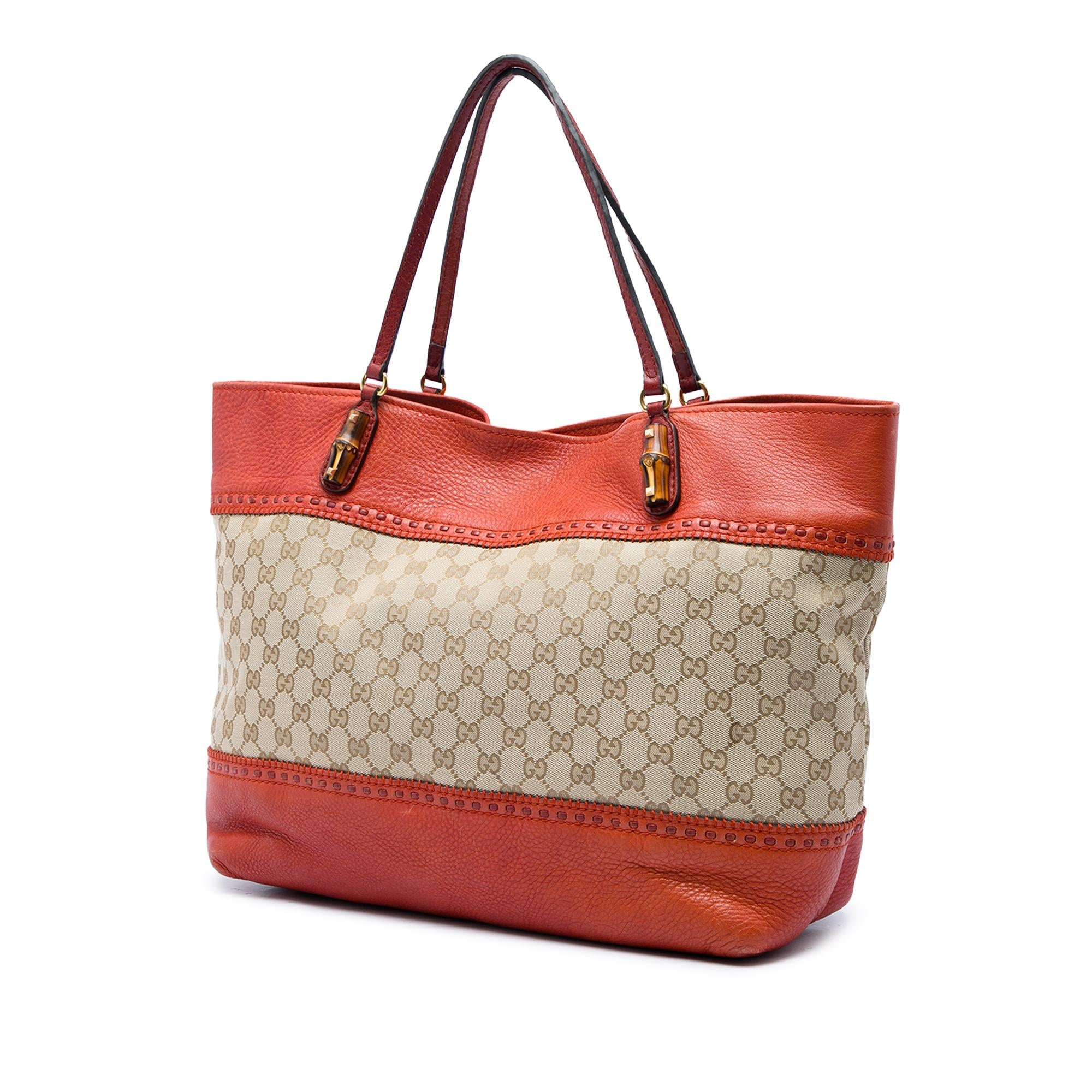Gucci Large GG Canvas Laidback Crafty Tote