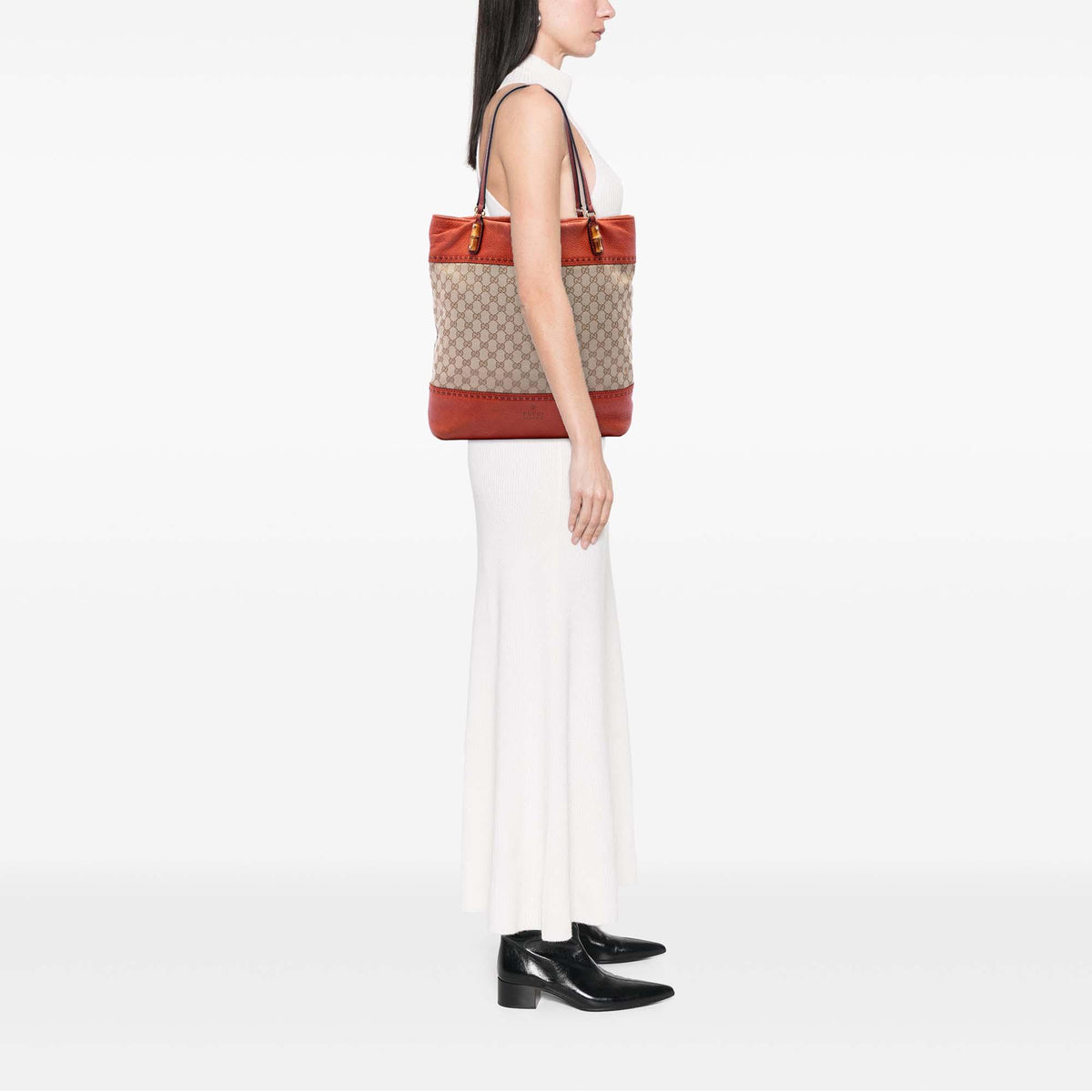 Gucci Large GG Canvas Laidback Crafty Tote