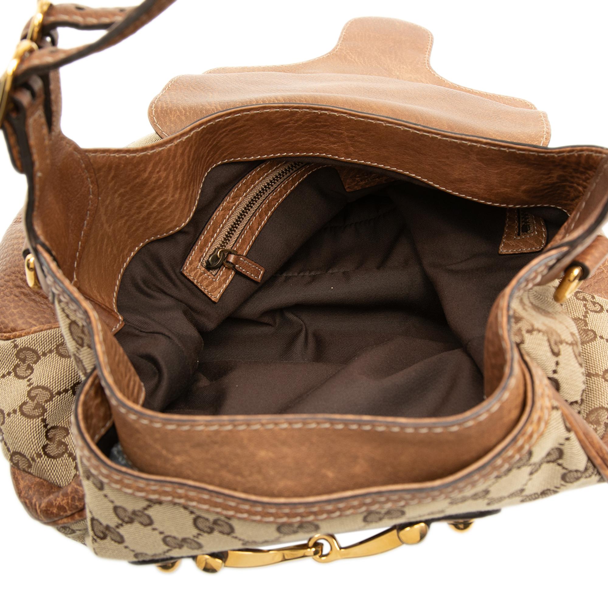 Gucci Large GG Canvas New Pelham Satchel