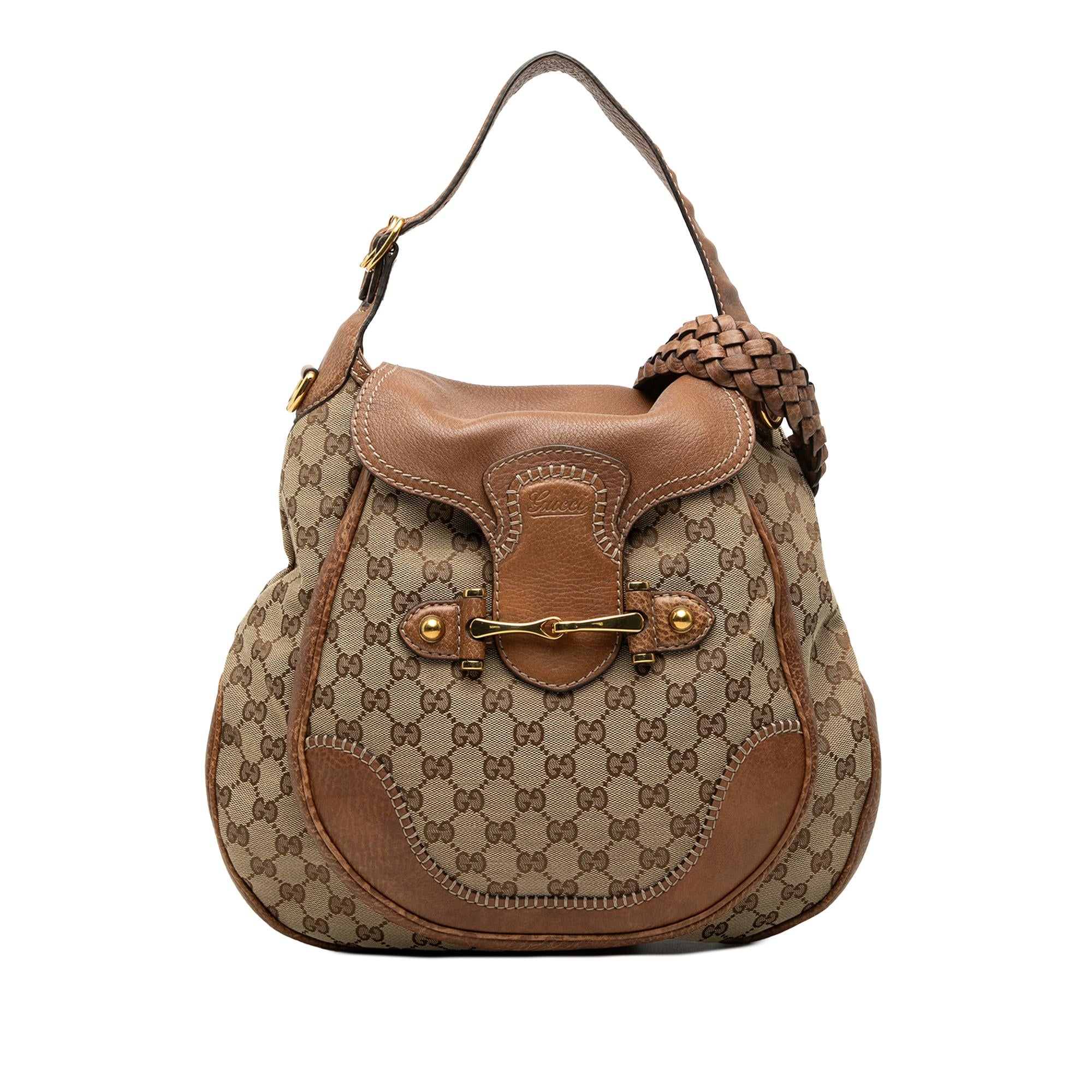 Gucci Large GG Canvas New Pelham Satchel