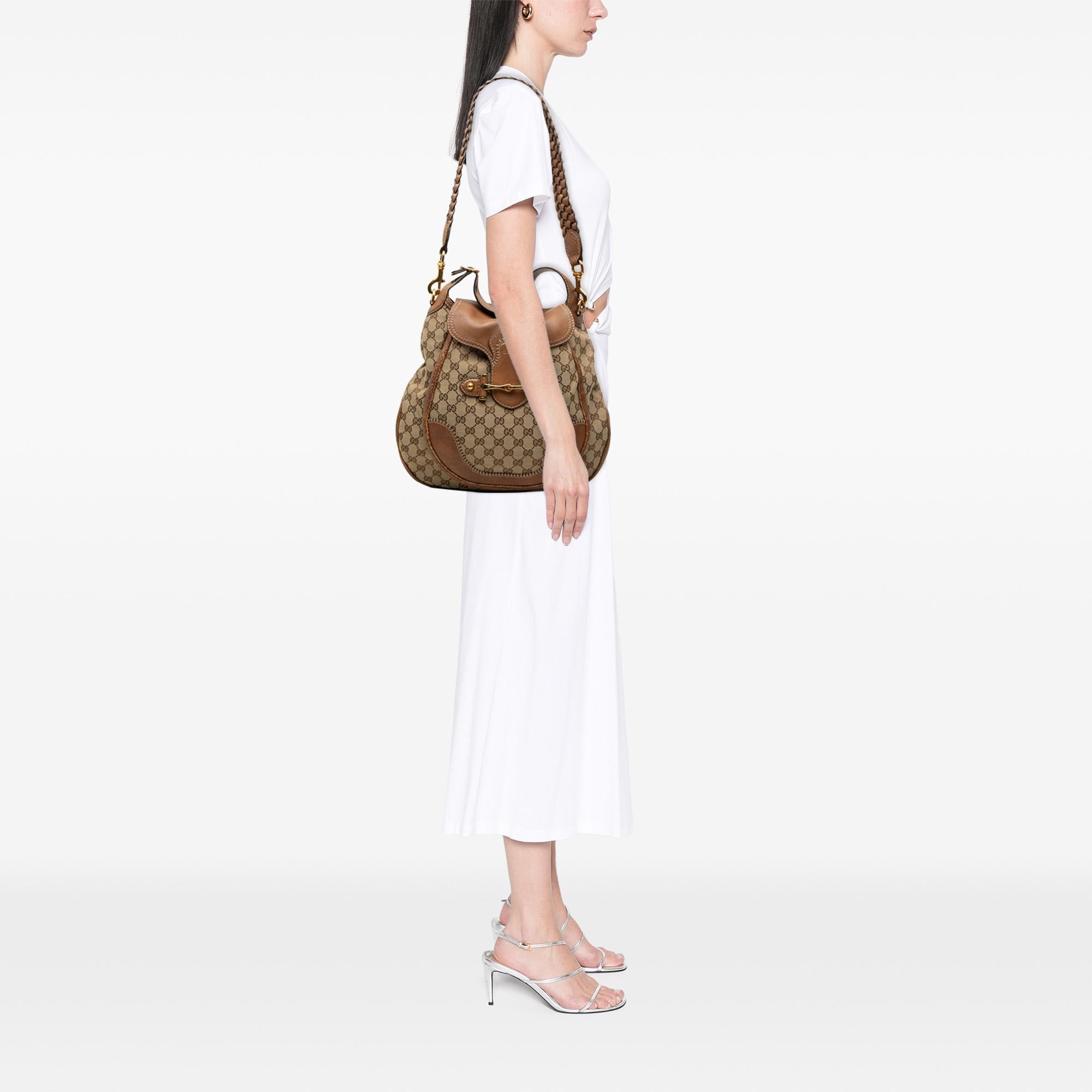 Gucci Large GG Canvas New Pelham Satchel