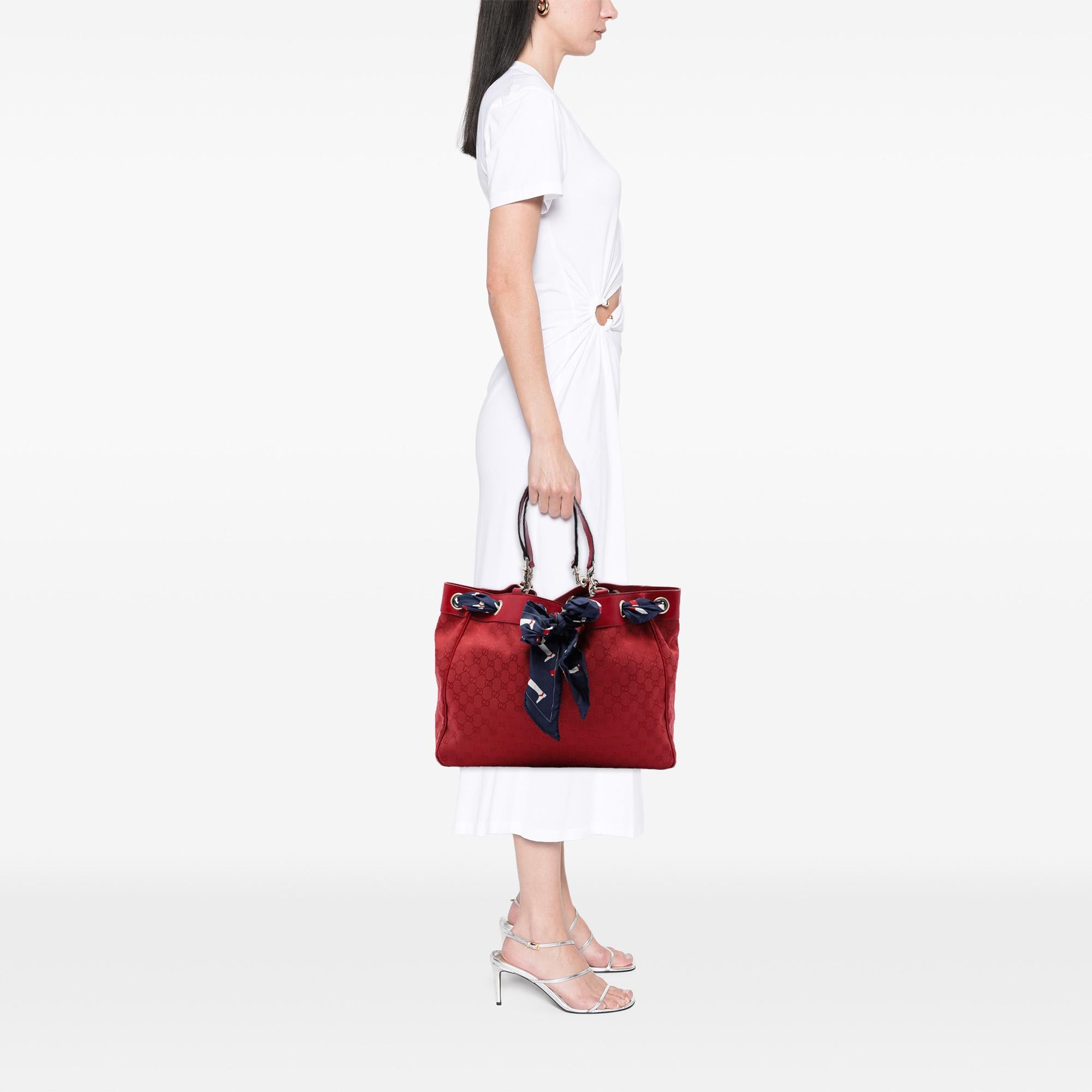 Gucci Large GG Canvas Positano Tote