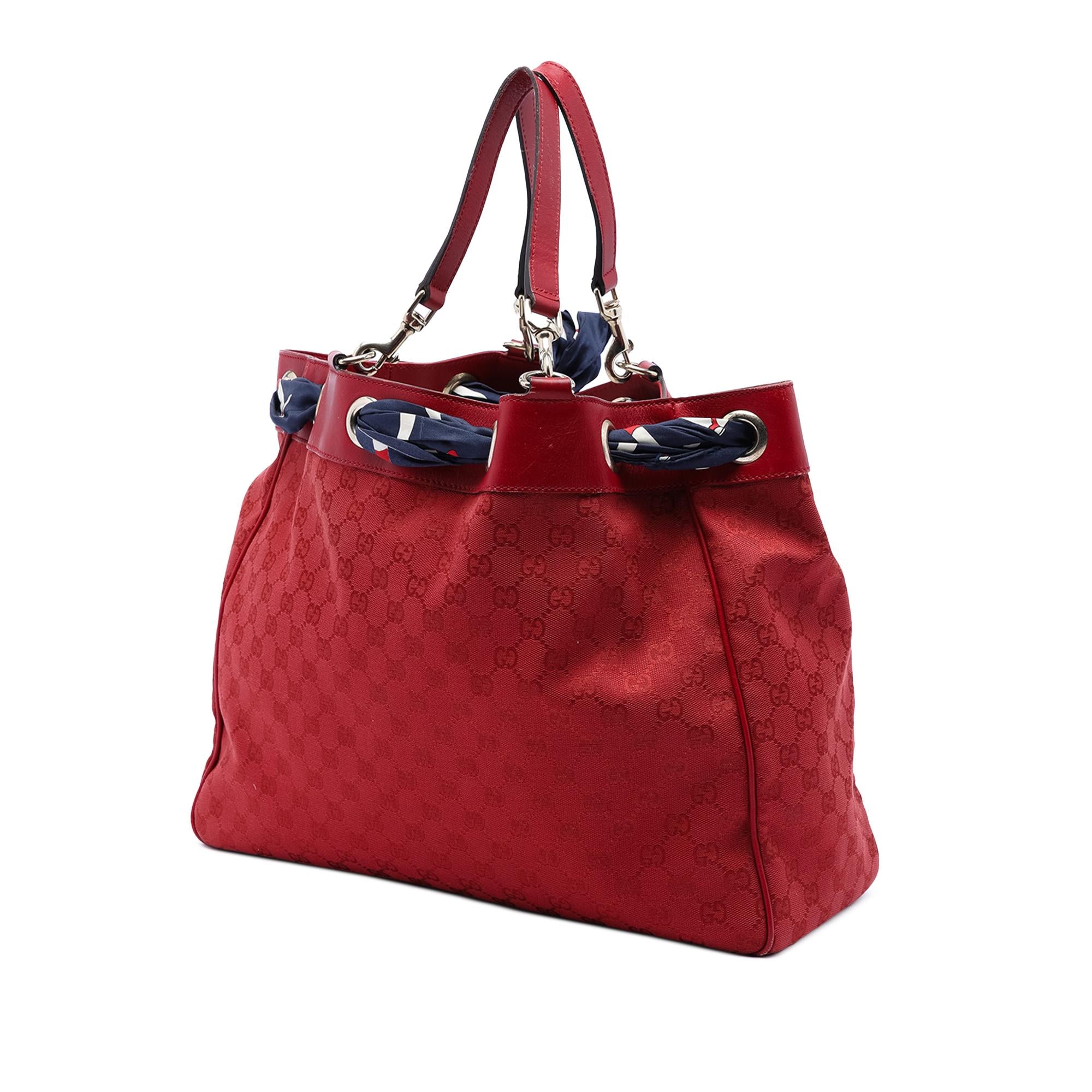 Gucci Large GG Canvas Positano Tote
