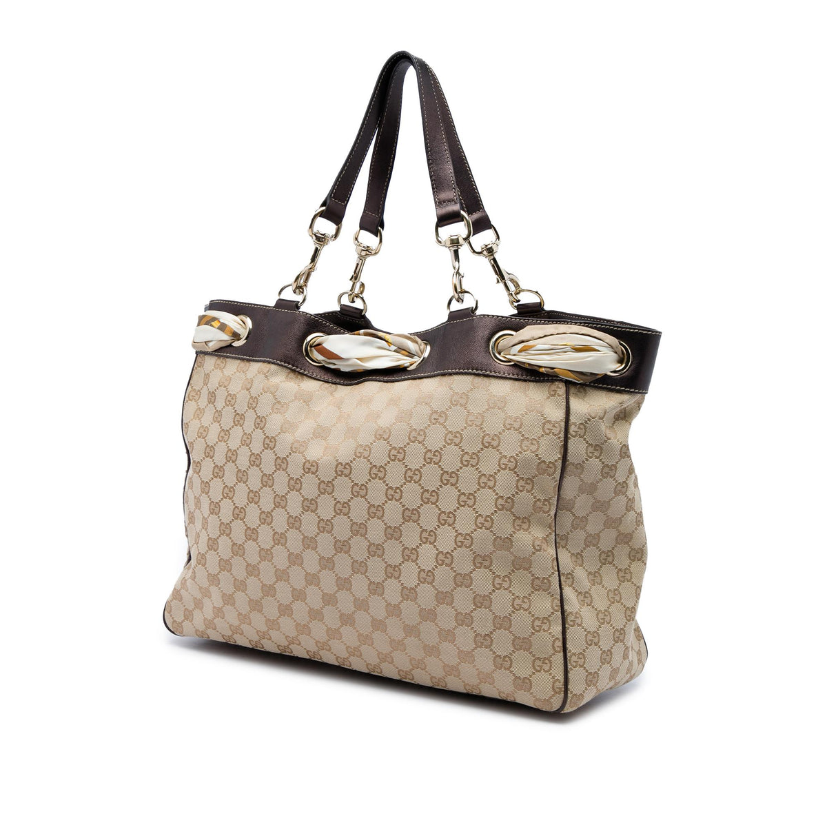 Gucci Large GG Canvas Positano Tote
