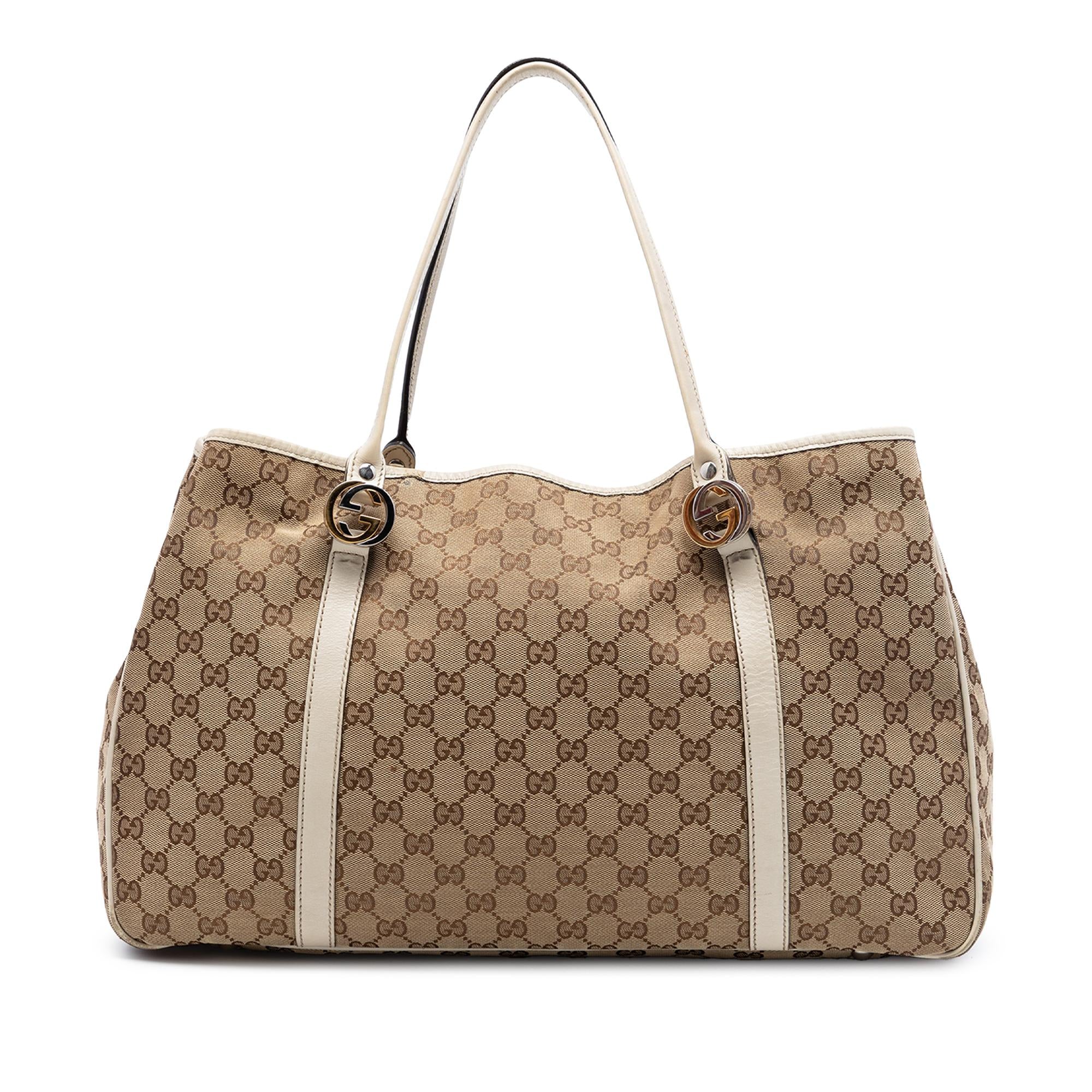 Gucci Large GG Canvas Twins Tote