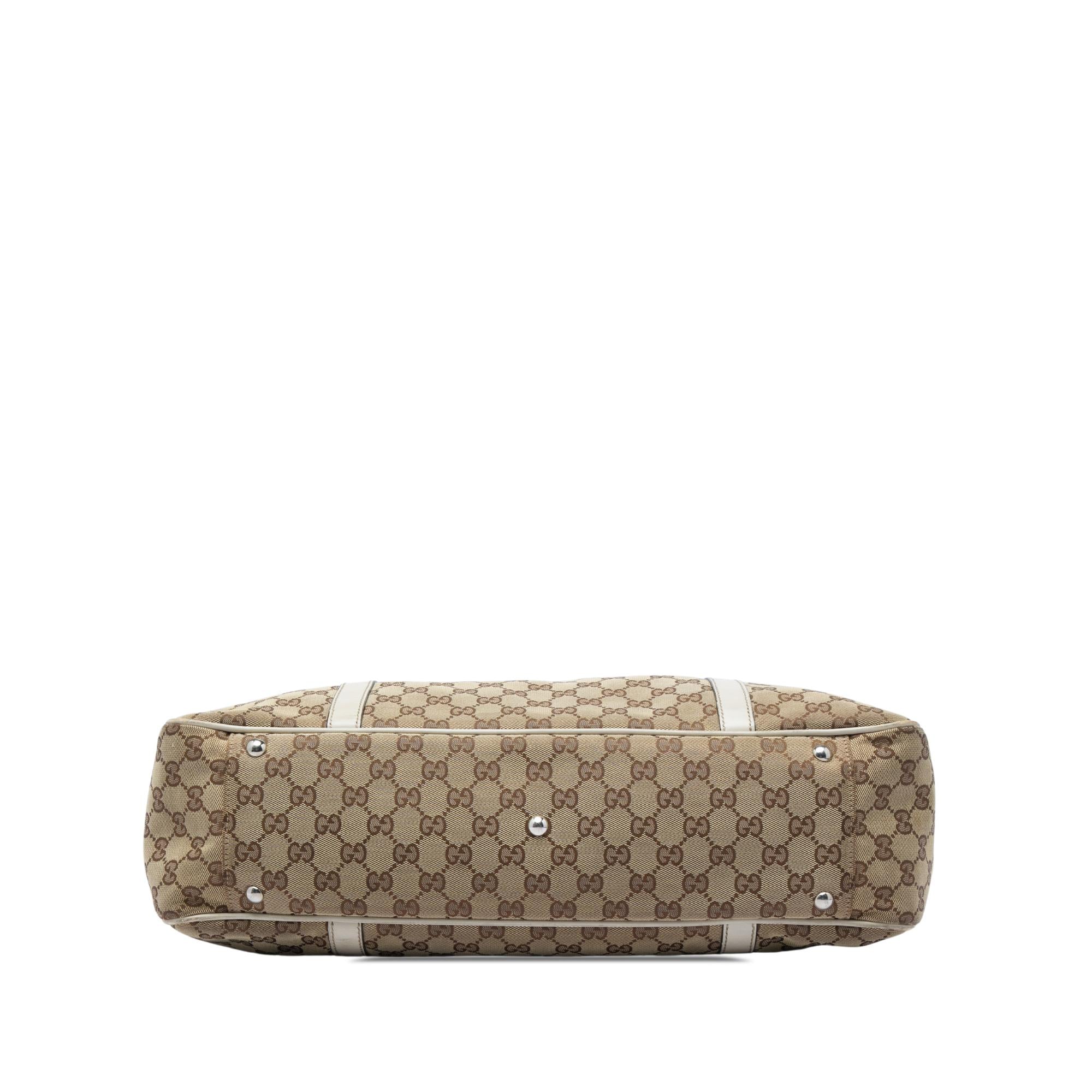 Gucci Large GG Canvas Twins Tote