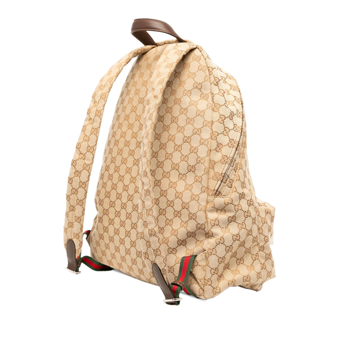 Gucci Large GG Canvas Web Tag Backpack