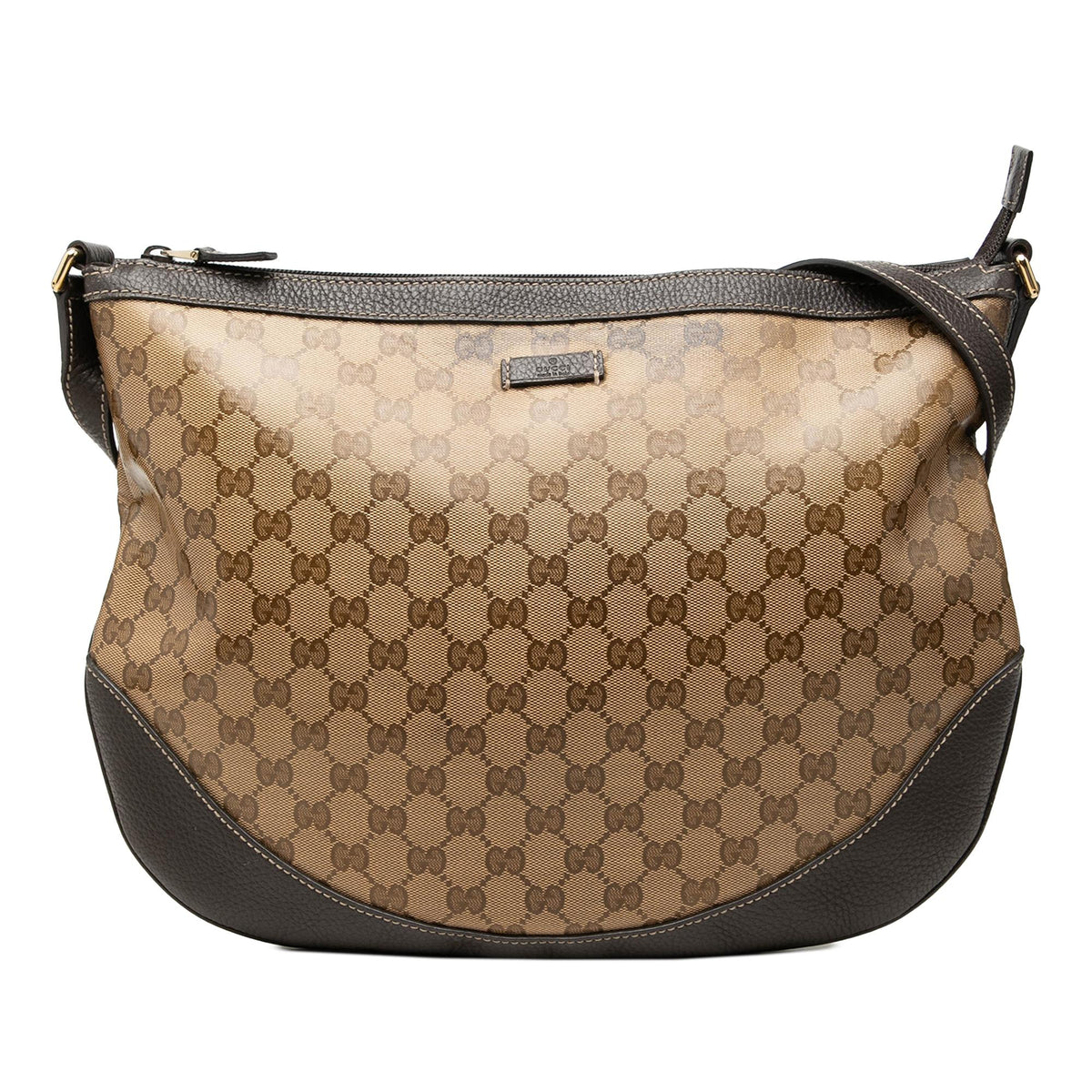Gucci Large GG Crystal Half Moon Crossbody