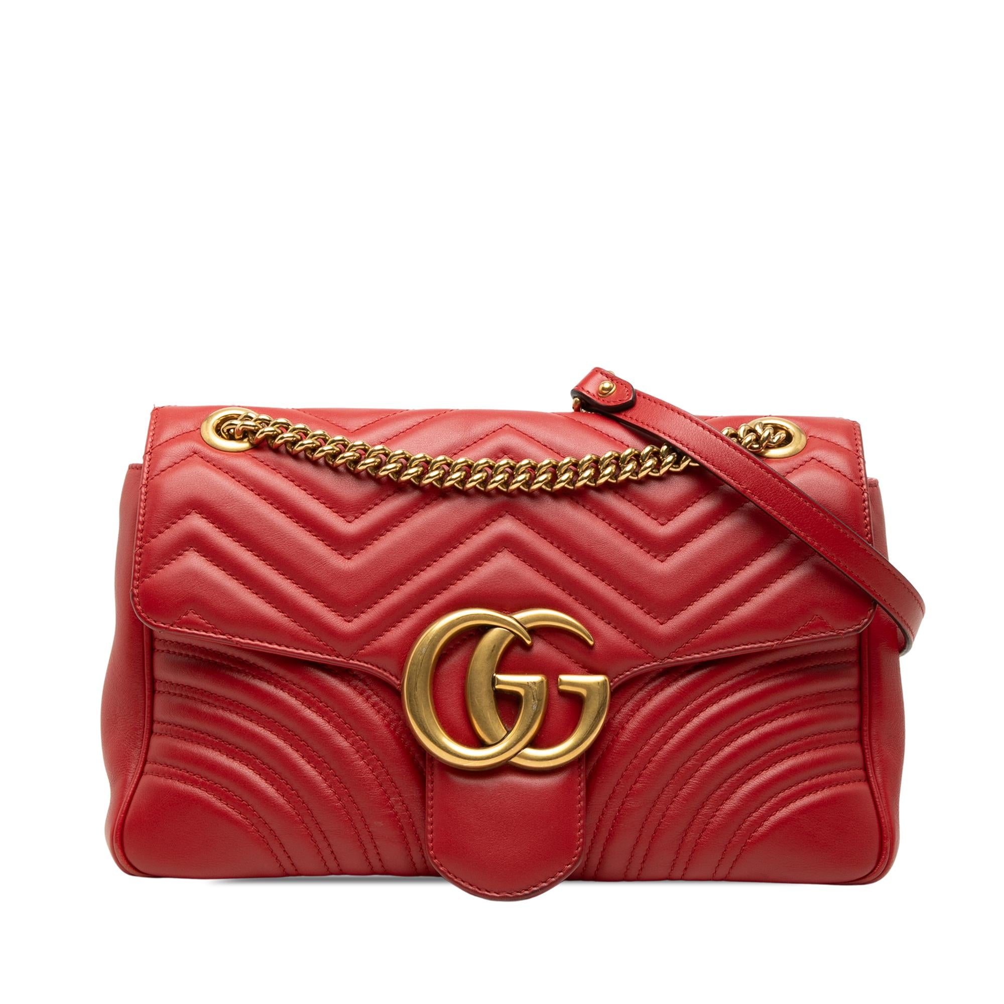 Gucci Large GG Marmont Matelasse Leather Shoulder Bag