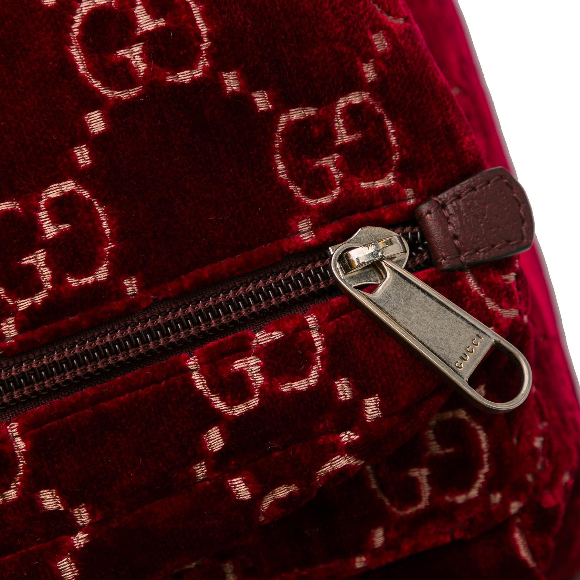 Gucci Large GG Velvet Heart Alpina Backpack (SHG-GnWulN)