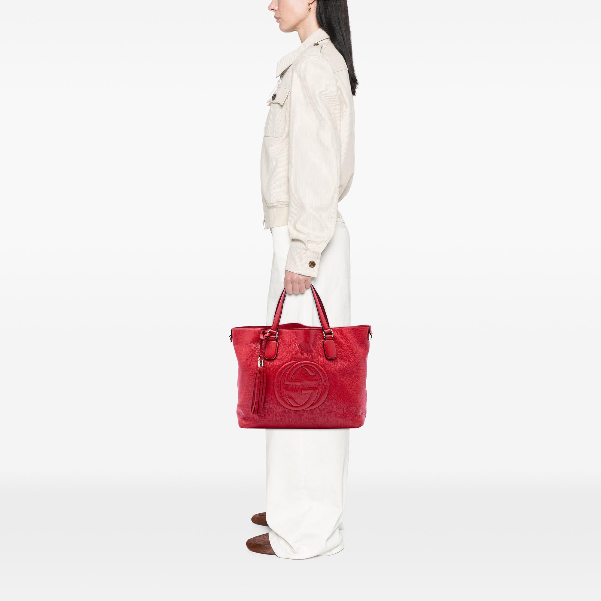 Gucci Large Leather Soho Working Tote