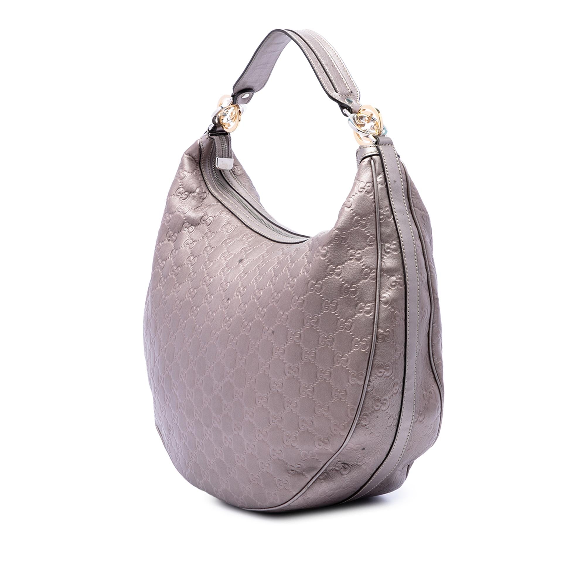Gucci Large Metallic Guccissima Twins Hobo