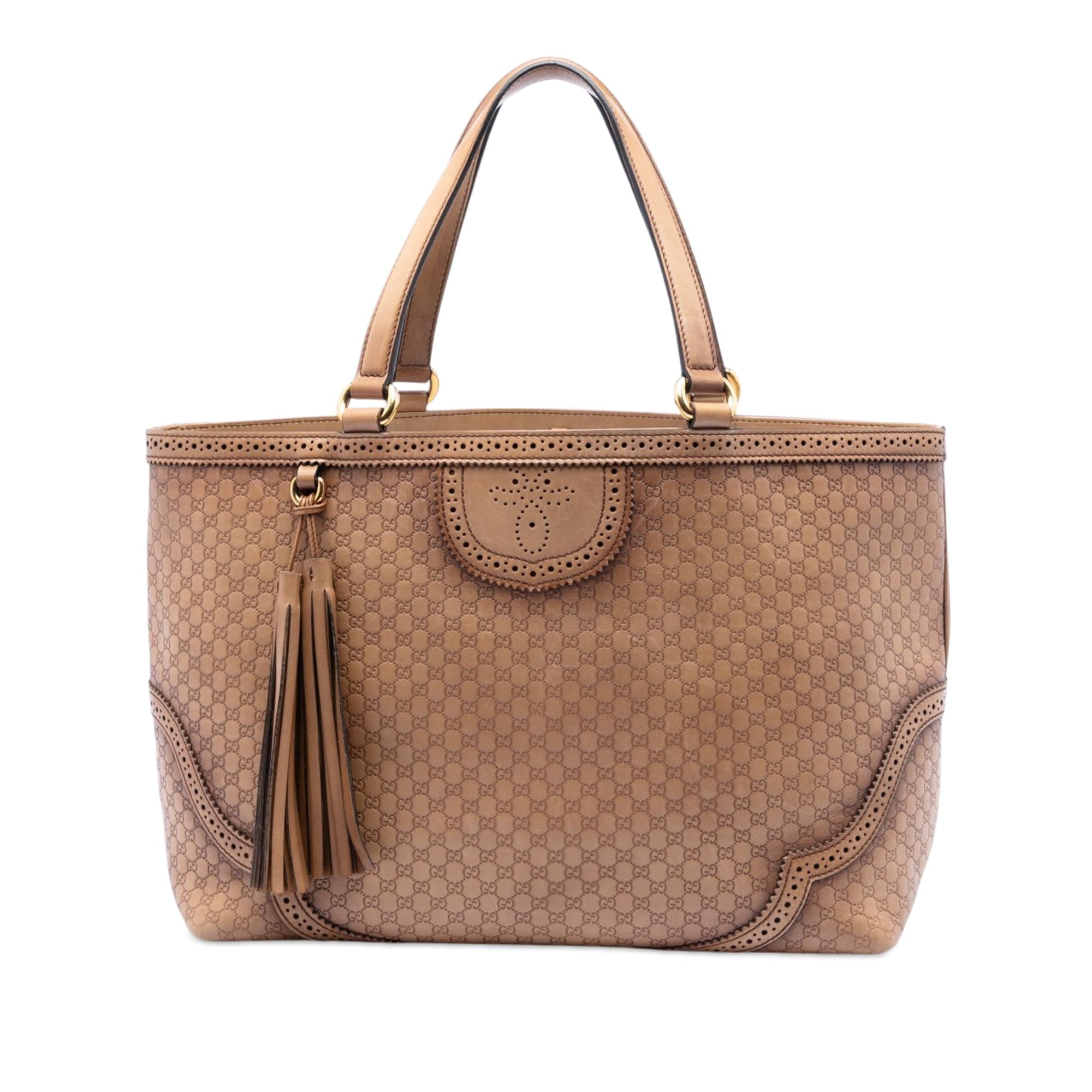 Gucci Large Microguccissima Brogue Duilio Tote