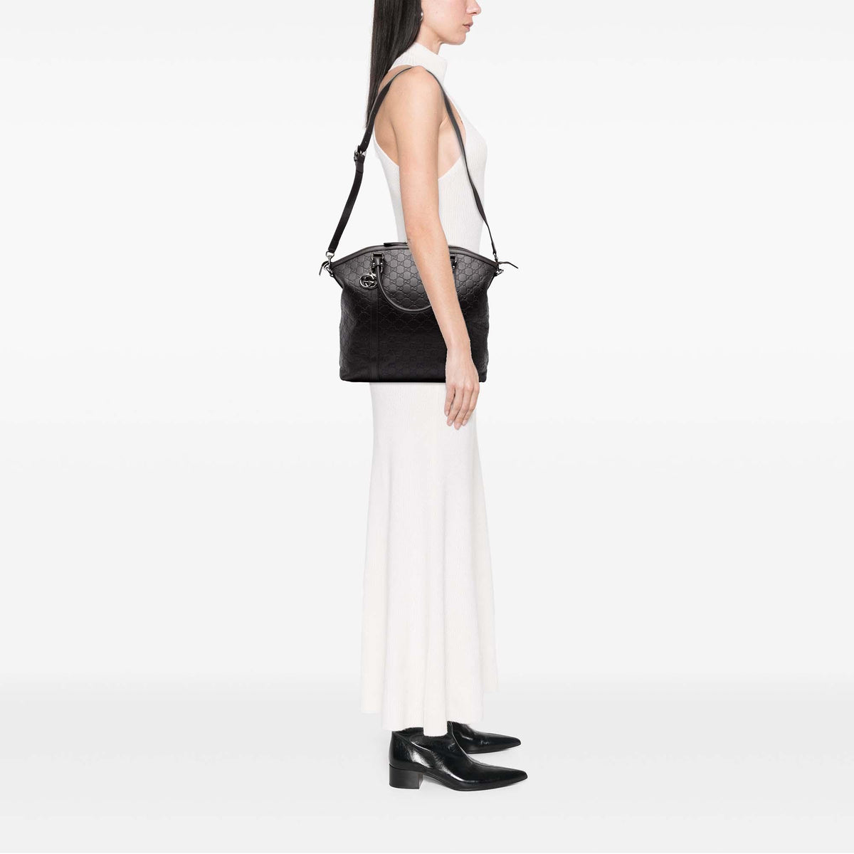 Gucci Large Microguccissima GG Charm Dome Satchel