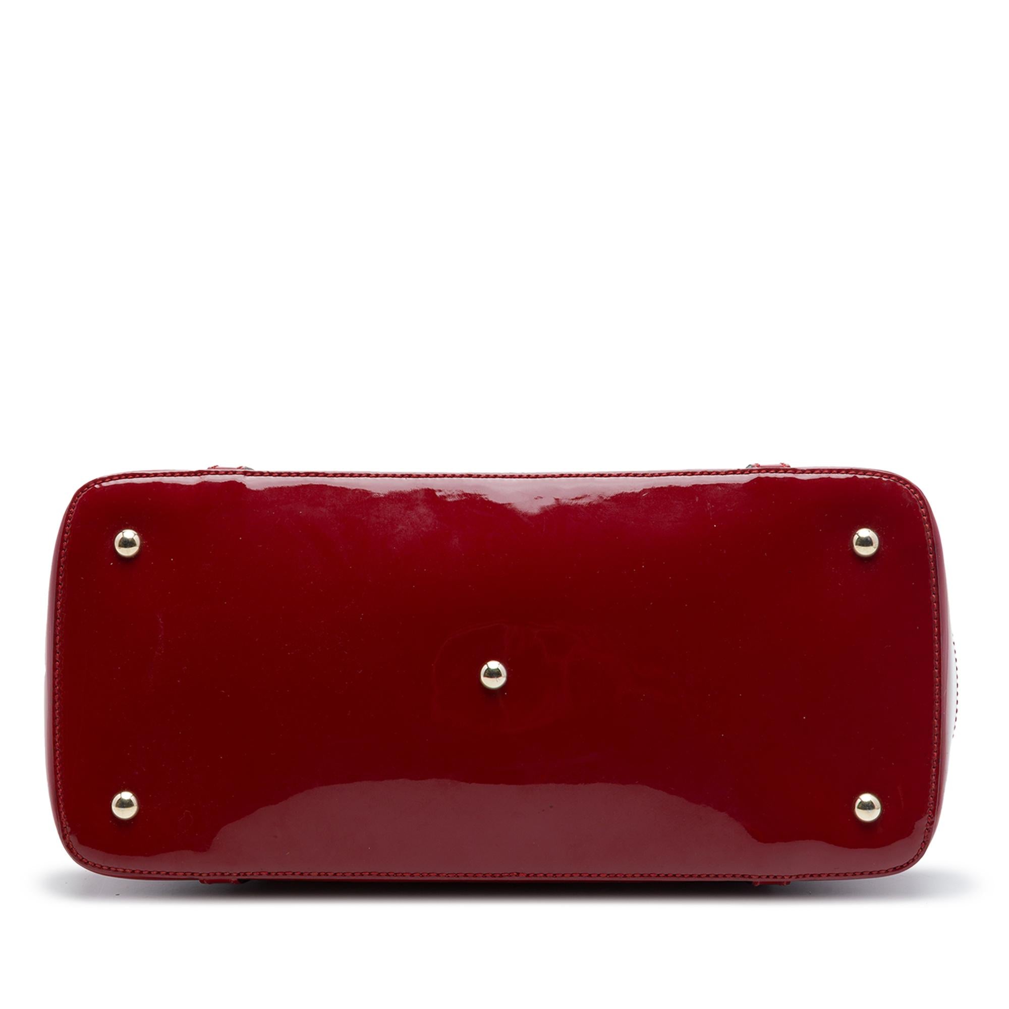 Gucci Large Microguccissima Patent Nice Dome Satchel
