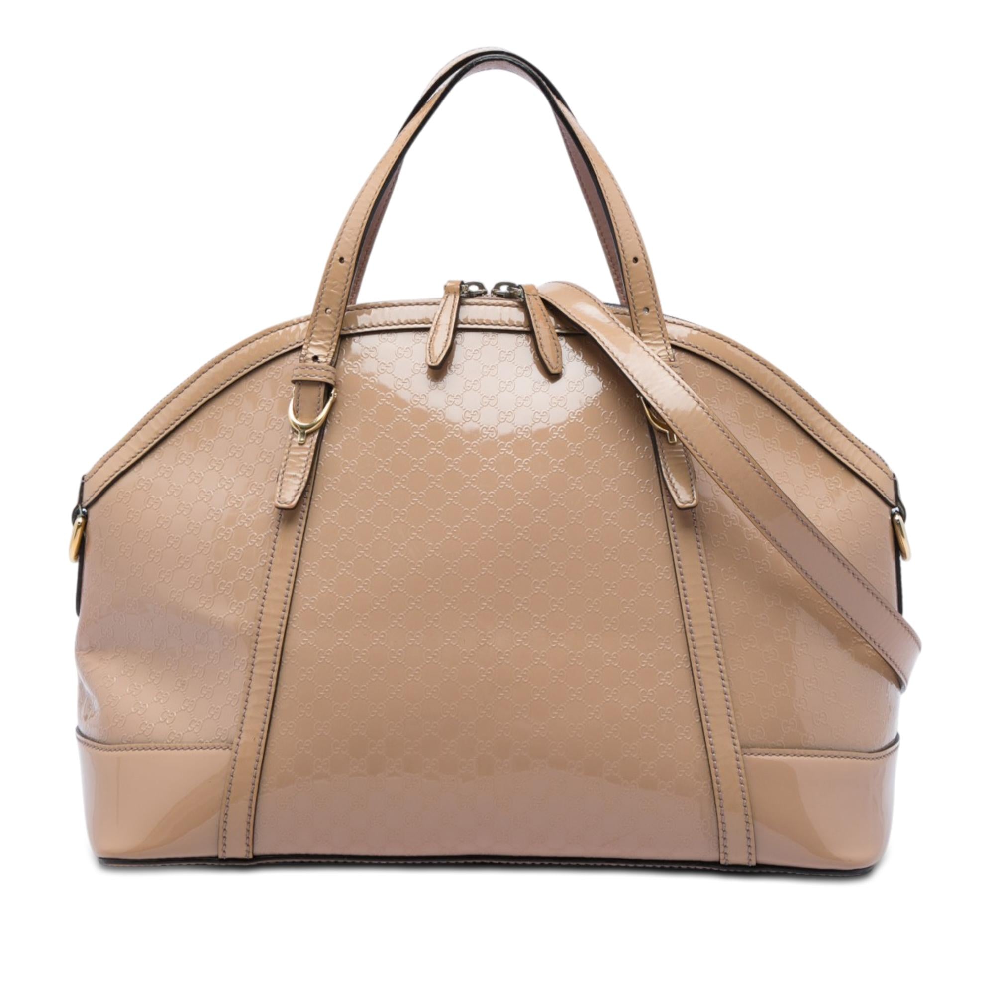 Gucci Large Microguccissima Patent Nice Dome Satchel