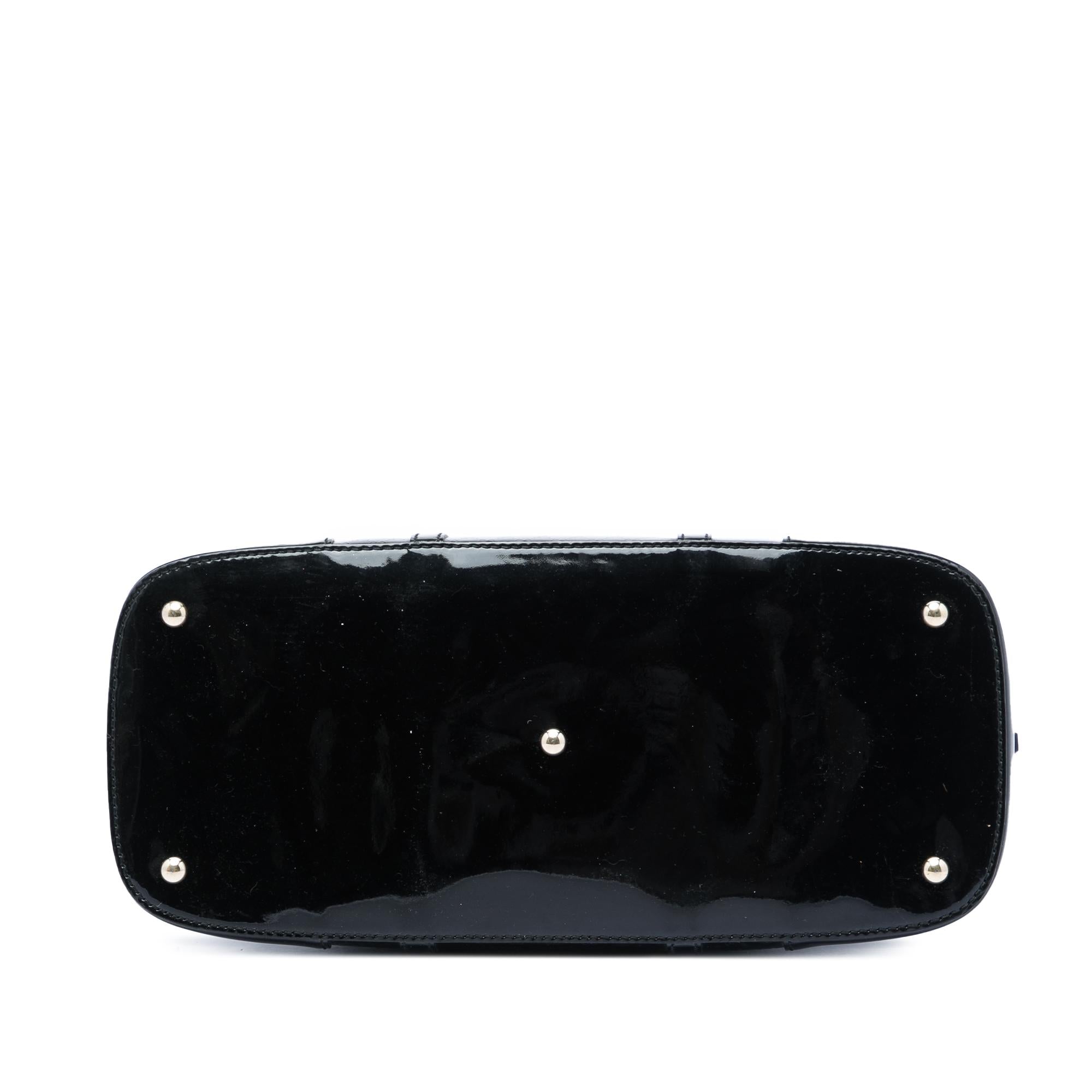 Gucci Large Microguccissima Patent Nice Dome Top Handle Bag