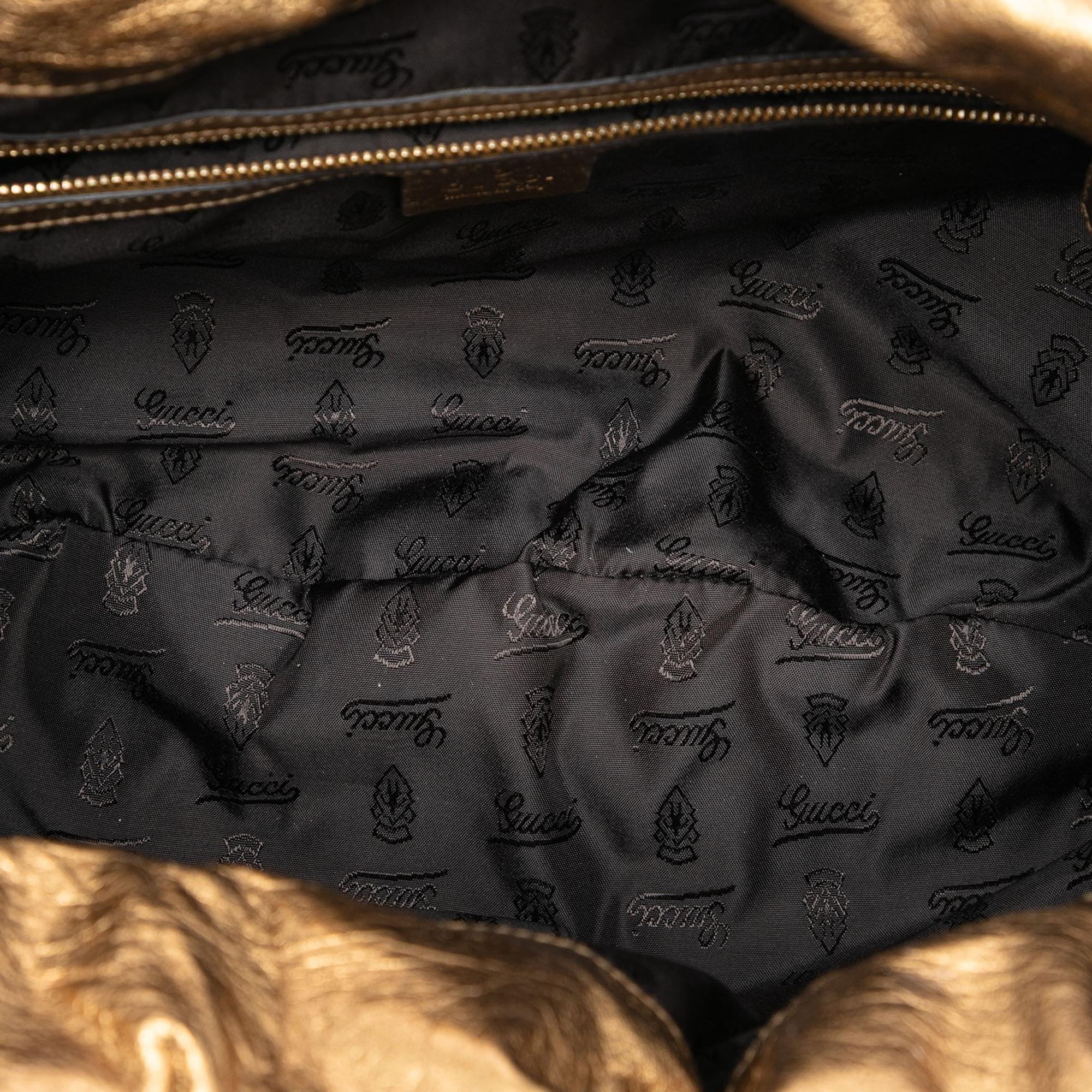 Gucci Large Patent Hysteria Satchel